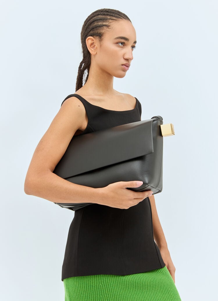 Jacquemus la grand rond carre czarna torebka - obrazek 3