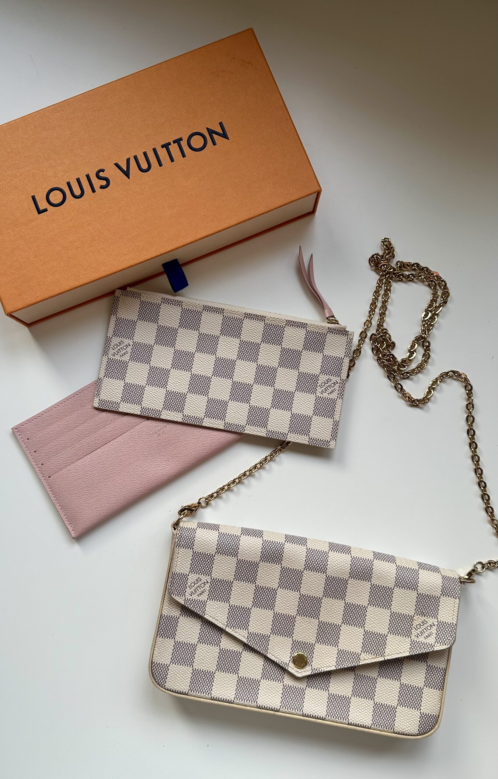 Louis Vuitton Felicie Monogram azur damier torebka