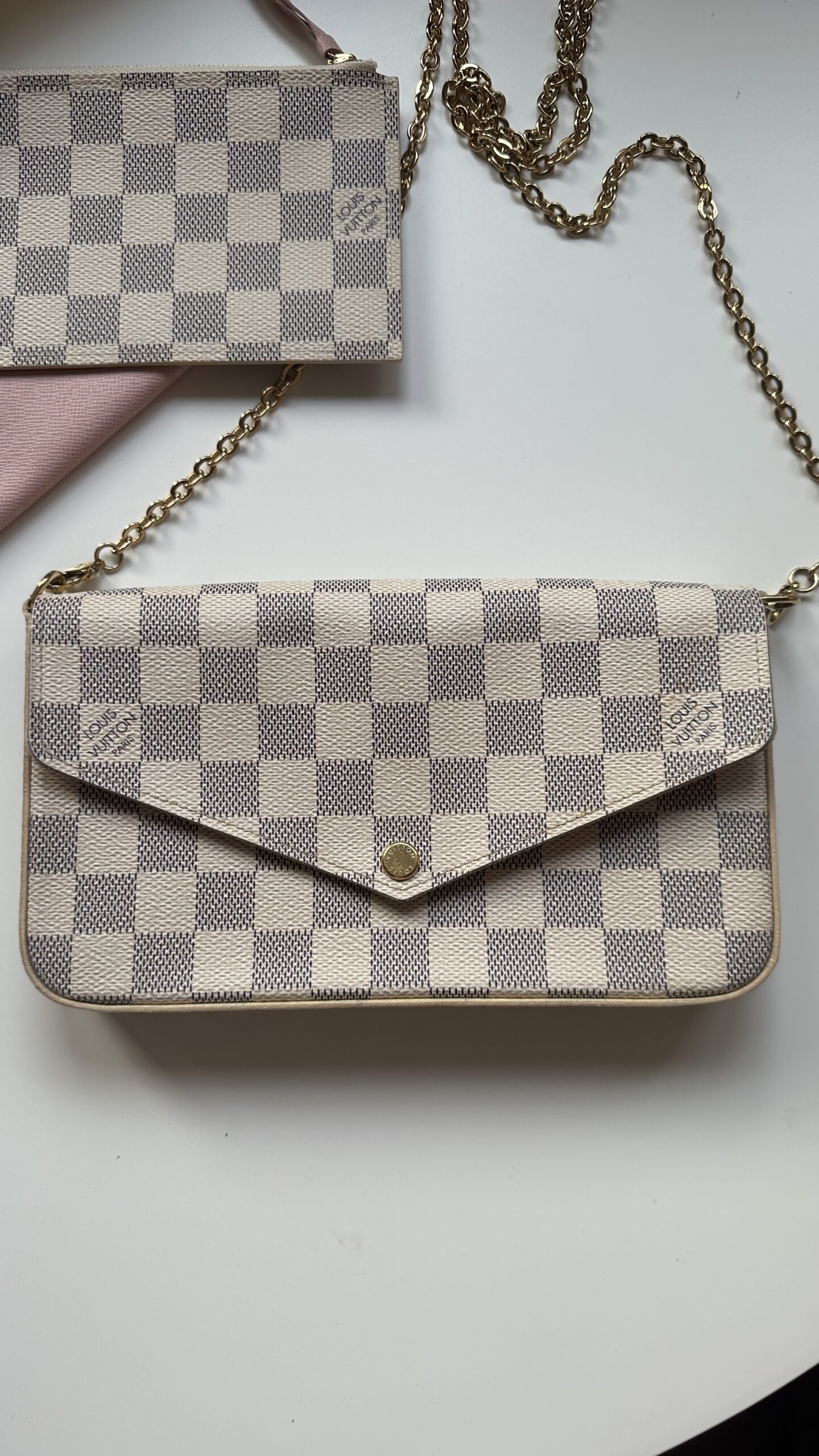Louis Vuitton Felicie Monogram azur damier torebka - obrazek 3