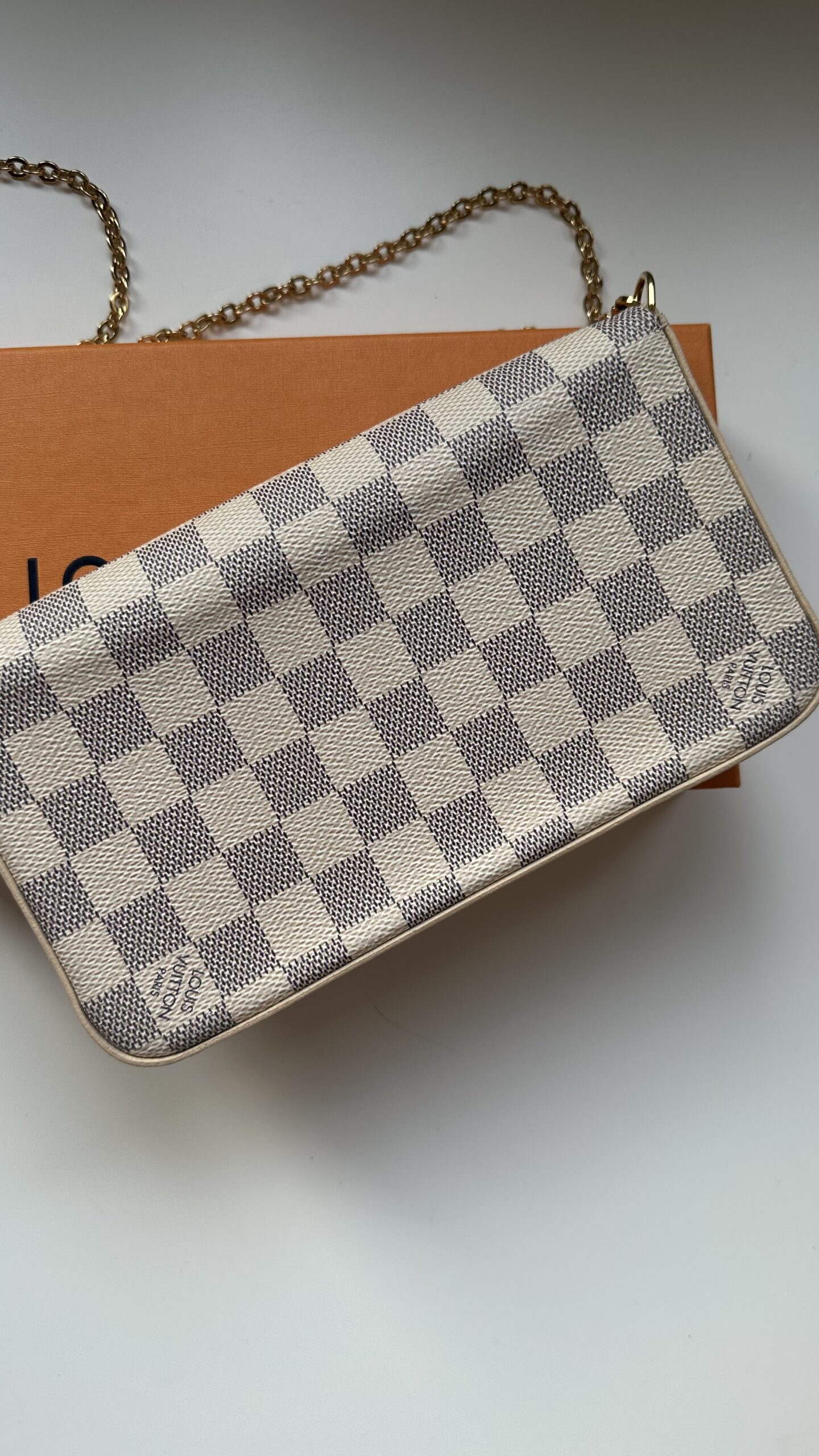 Louis Vuitton Felicie Monogram azur damier torebka - obrazek 5