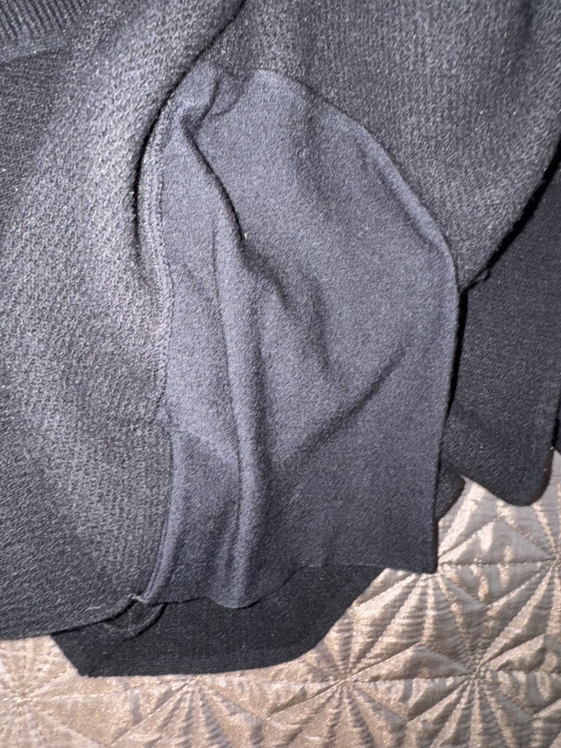 Chanel CC czarna sukienka wełna z angora kolekcja Karla Lagerfelda rozmiar FR42, L stan bardzo dobry - obrazek 11