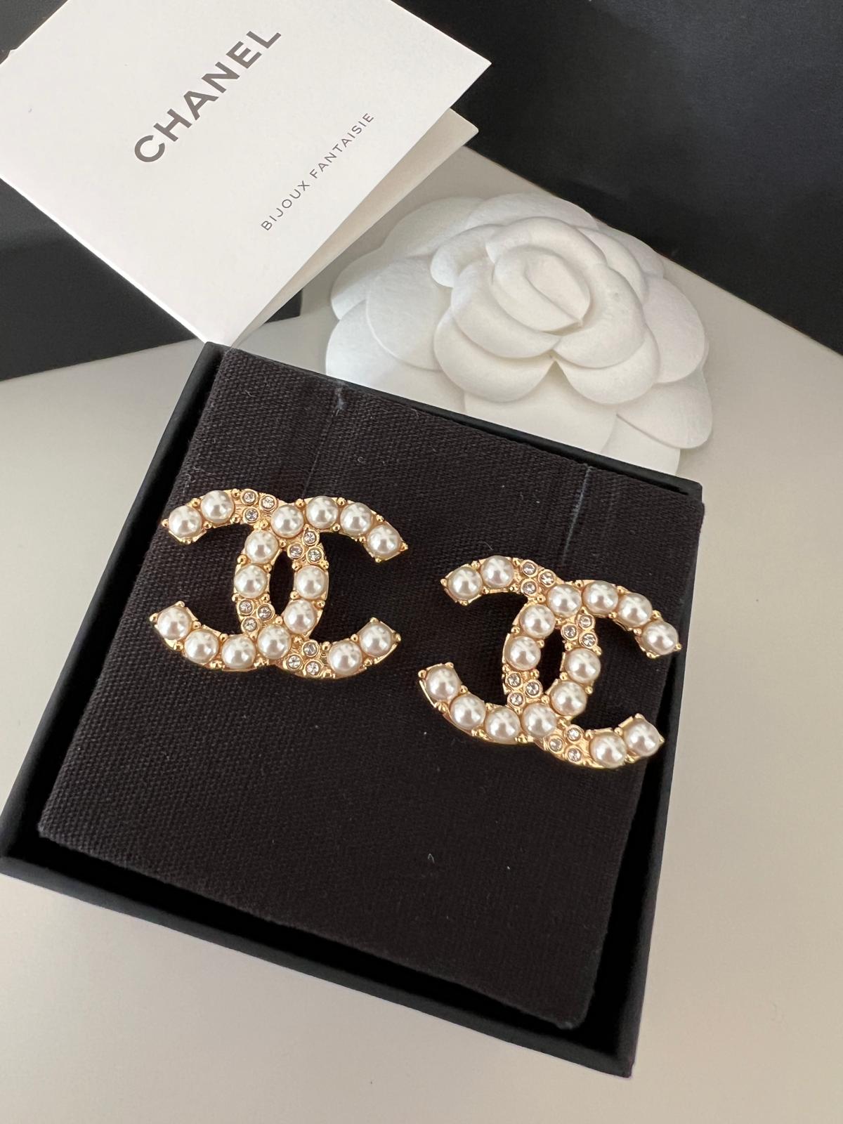 Chanel efektowne kolczyki perełki nowe - obrazek 6