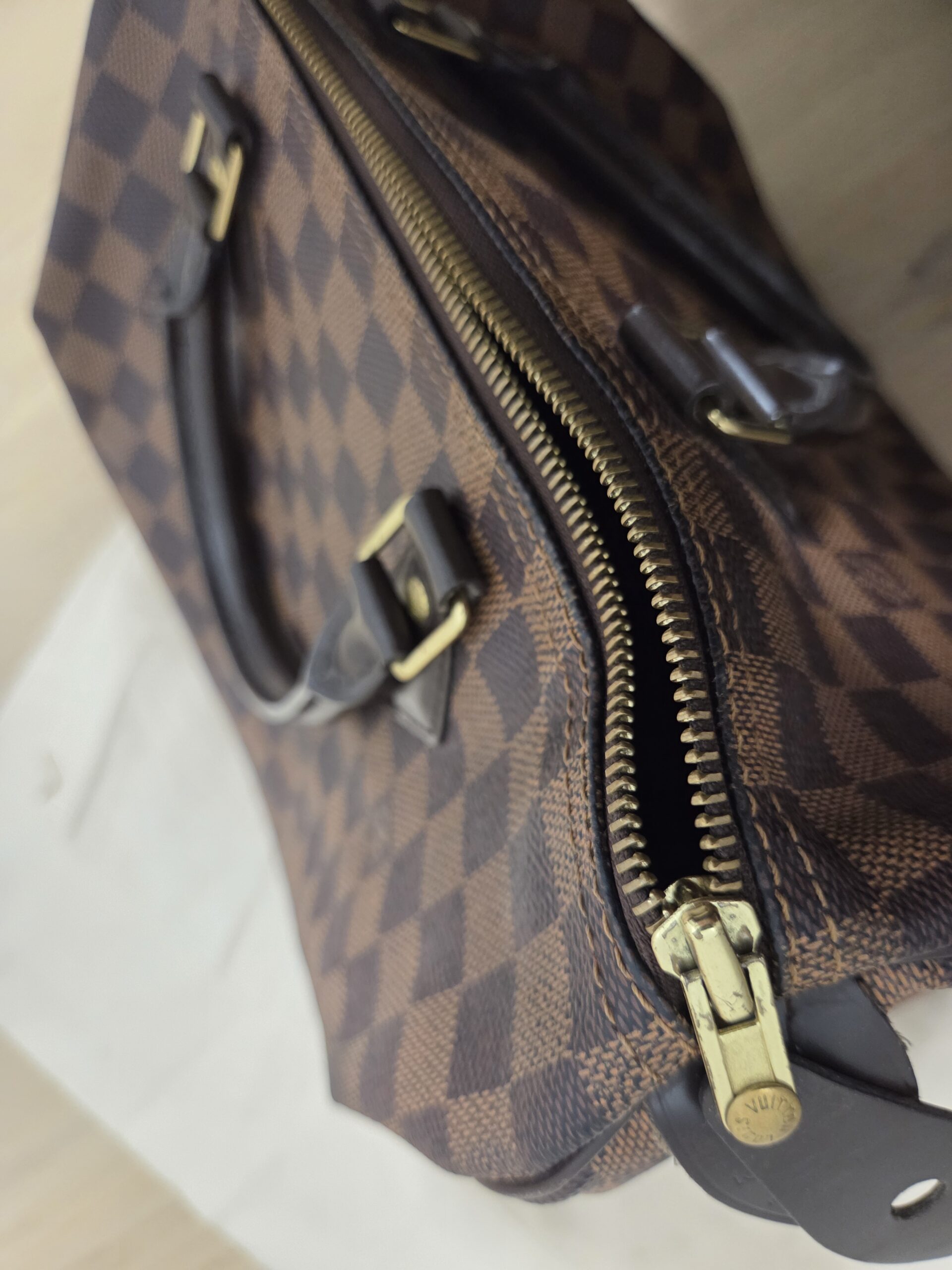 Louis Vuitton Speedy 30 Damier Ebene Vintage - obrazek 19