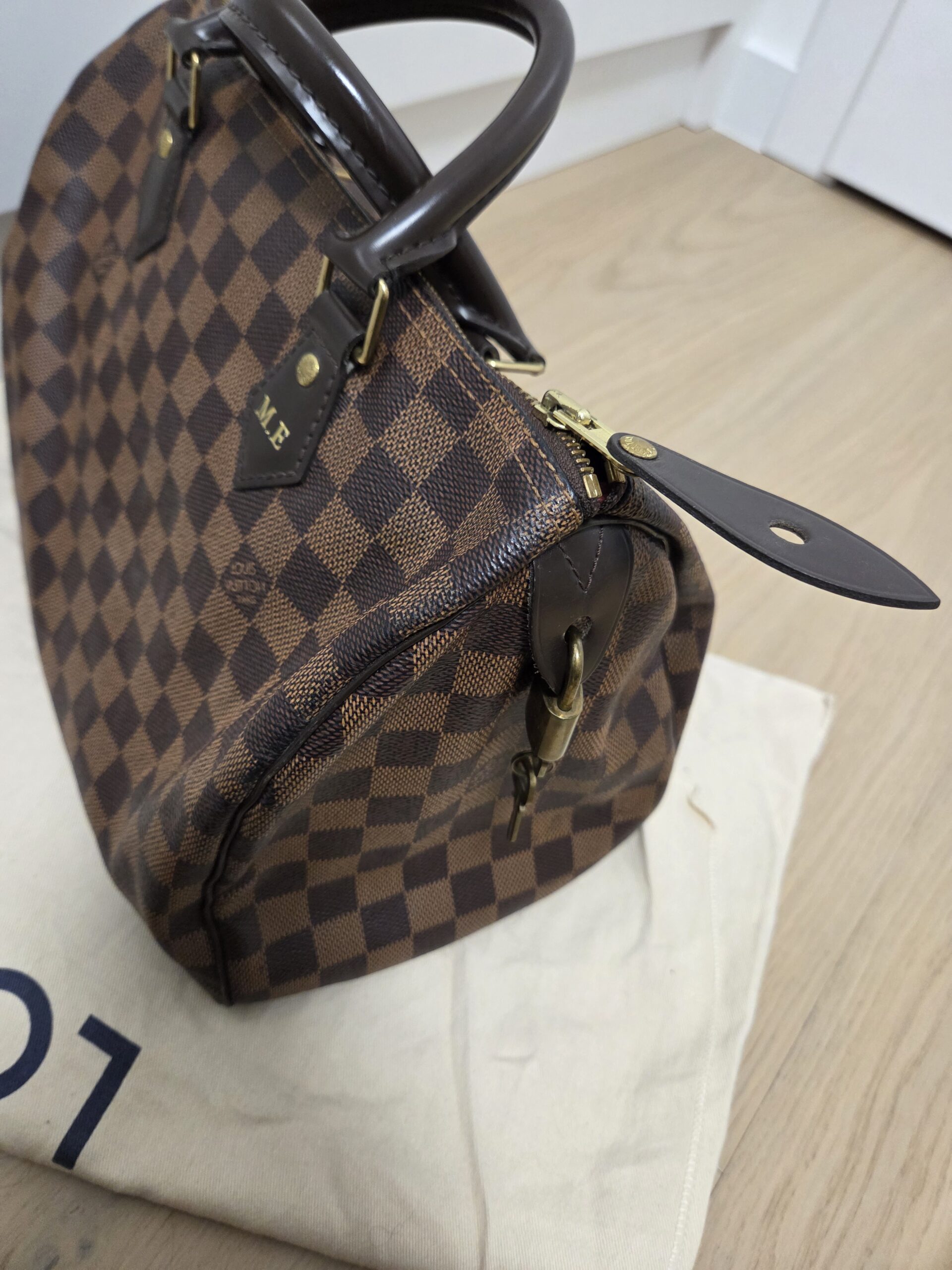 Louis Vuitton Speedy 30 Damier Ebene Vintage - obrazek 4