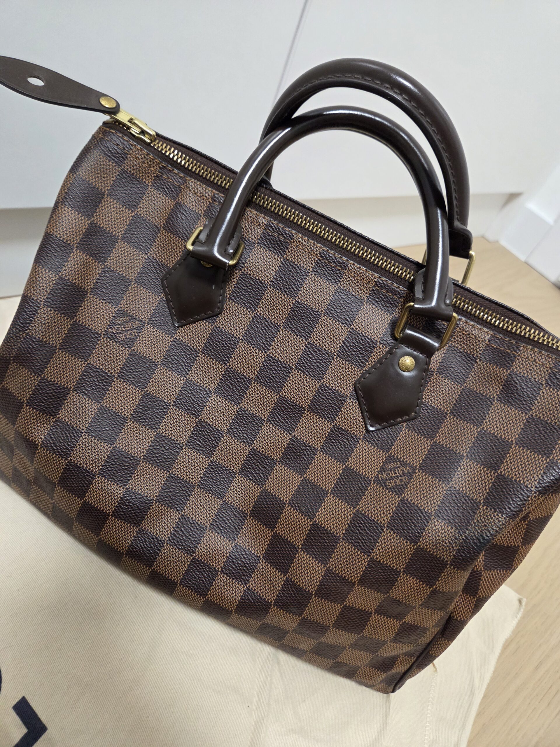 Louis Vuitton Speedy 30 Damier Ebene Vintage - obrazek 3