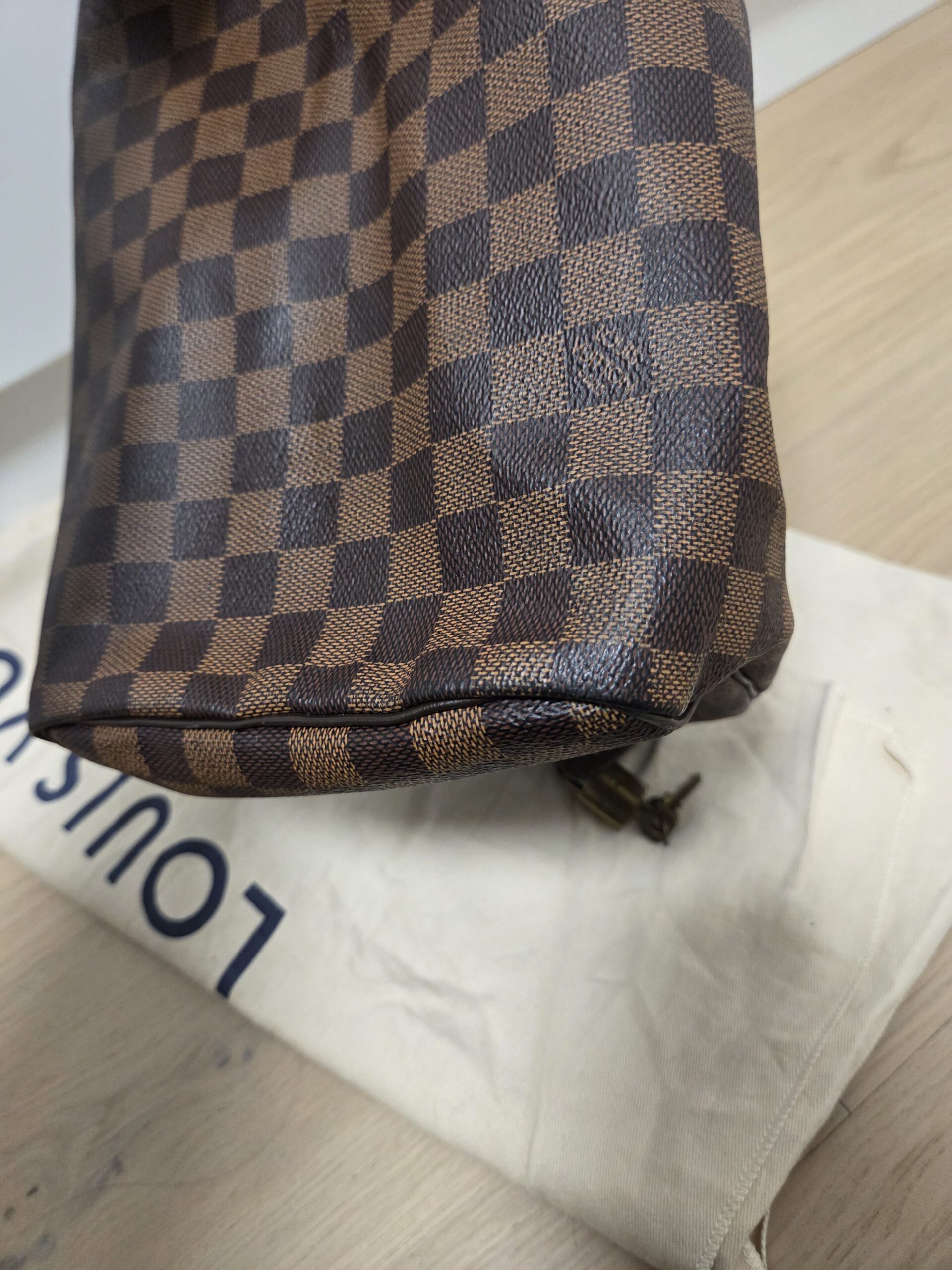 Louis Vuitton Speedy 30 Damier Ebene Vintage - obrazek 10