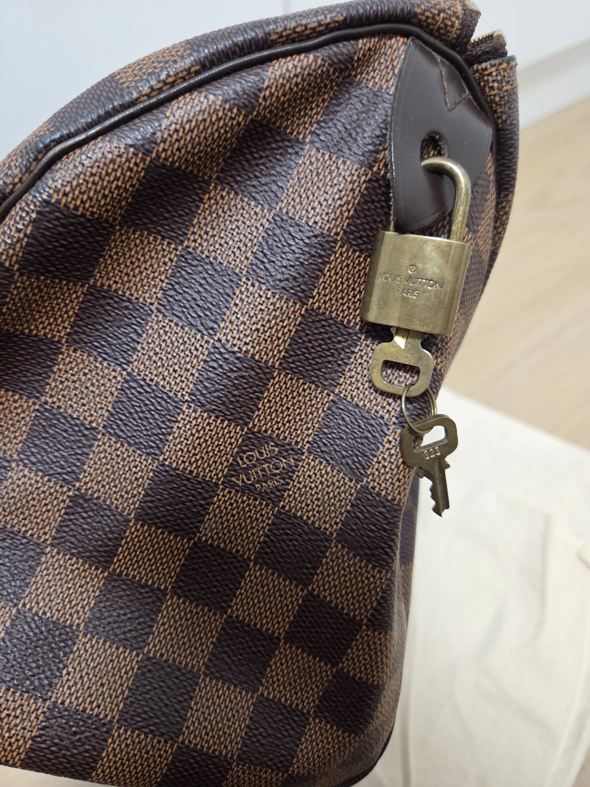 Louis Vuitton Speedy 30 Damier Ebene Vintage - obrazek 11