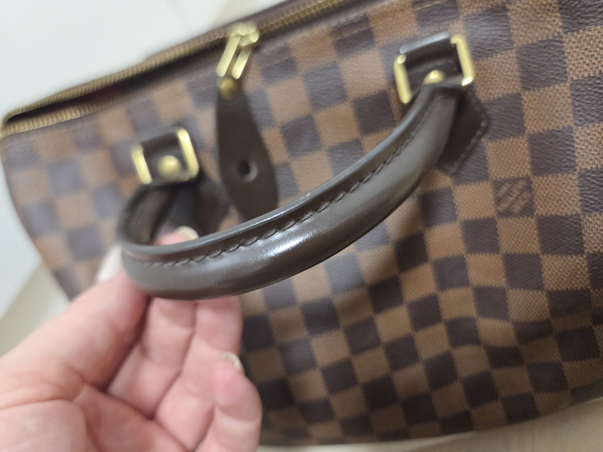 Louis Vuitton Speedy 30 Damier Ebene Vintage - obrazek 13