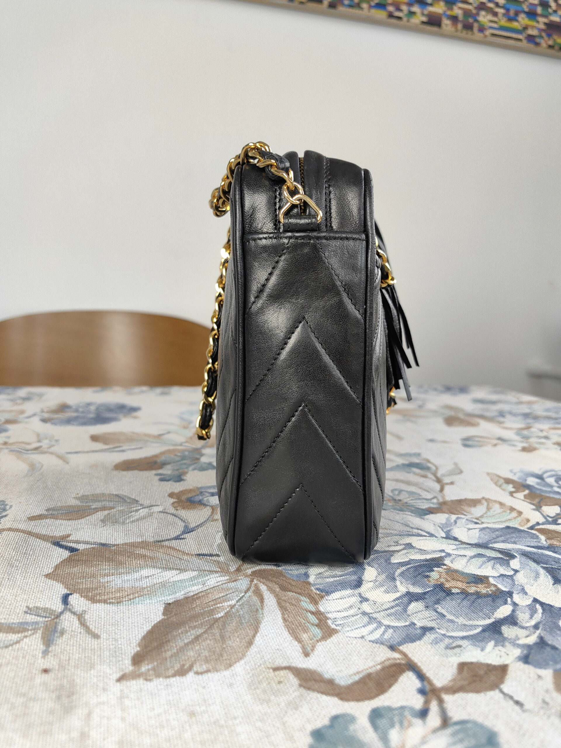 CHANEL CC logo dimond quilted bag - obrazek 13