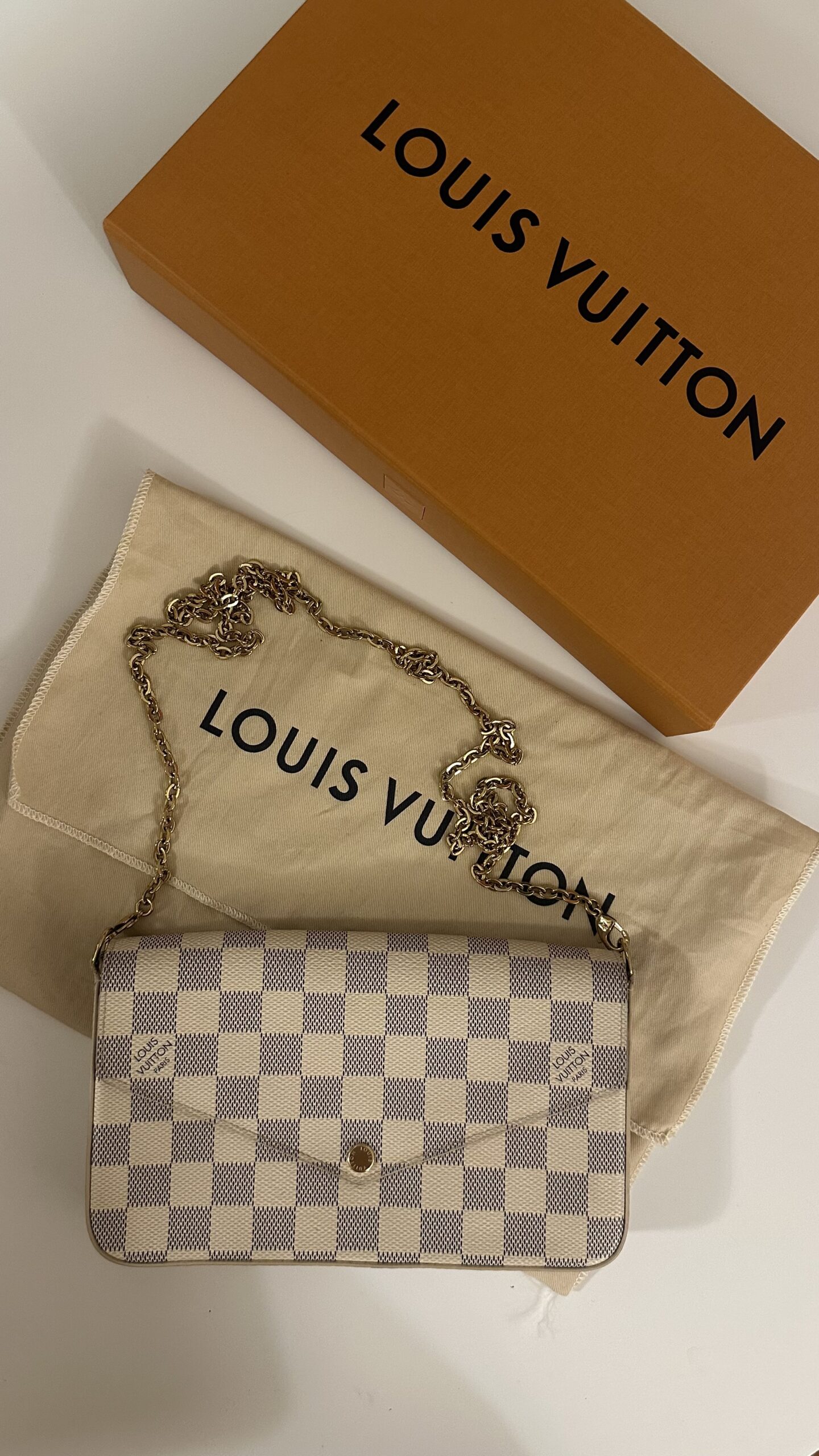 Louis Vuitton Felicie Monogram azur damier torebka