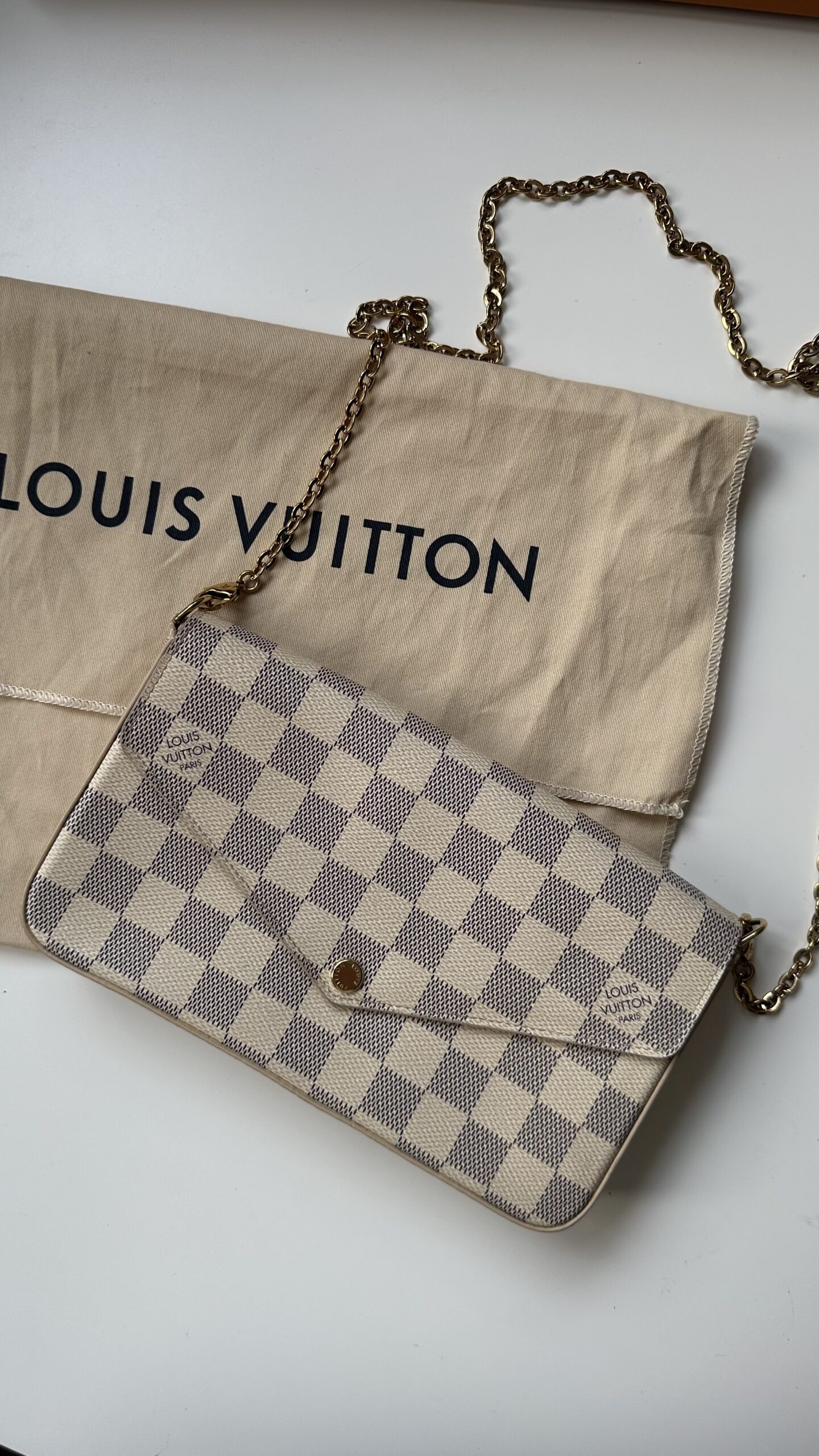 Louis Vuitton Felicie Monogram azur damier torebka - obrazek 2