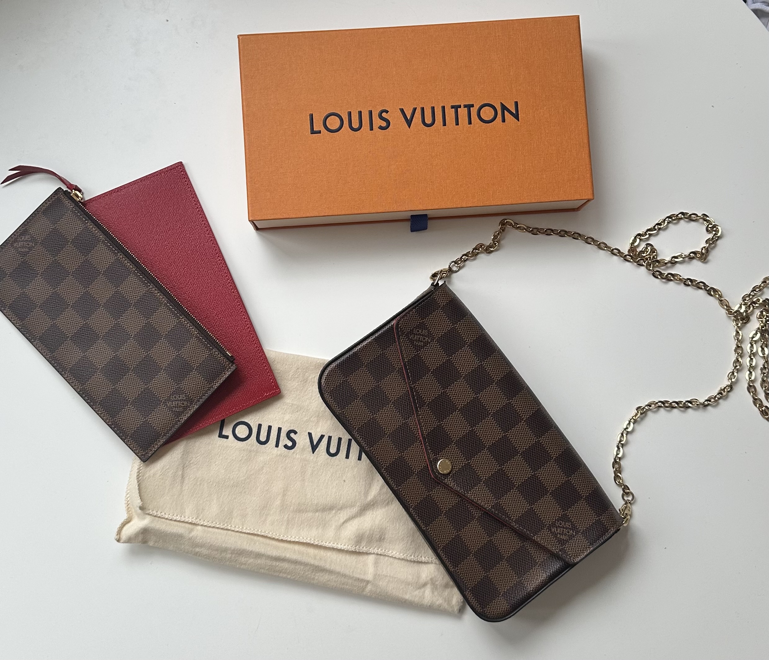 Louis Vuitton Felicie damier torebka