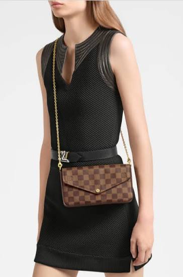 Louis Vuitton Felicie damier torebka - obrazek 7