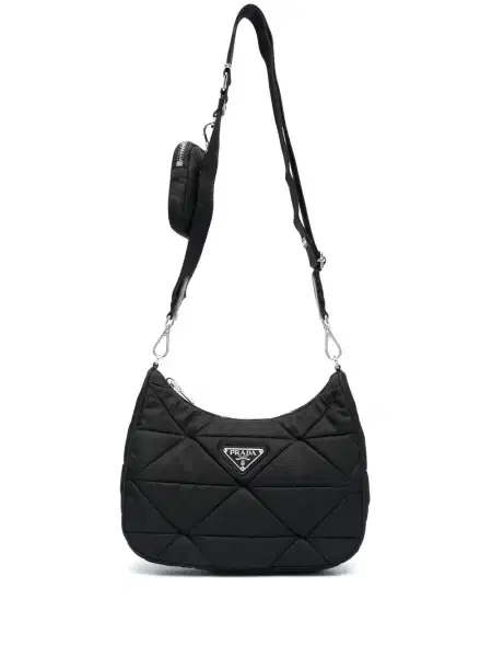 Prada Padded Re Nylon Shoulder bag czarna torebka - obrazek 4