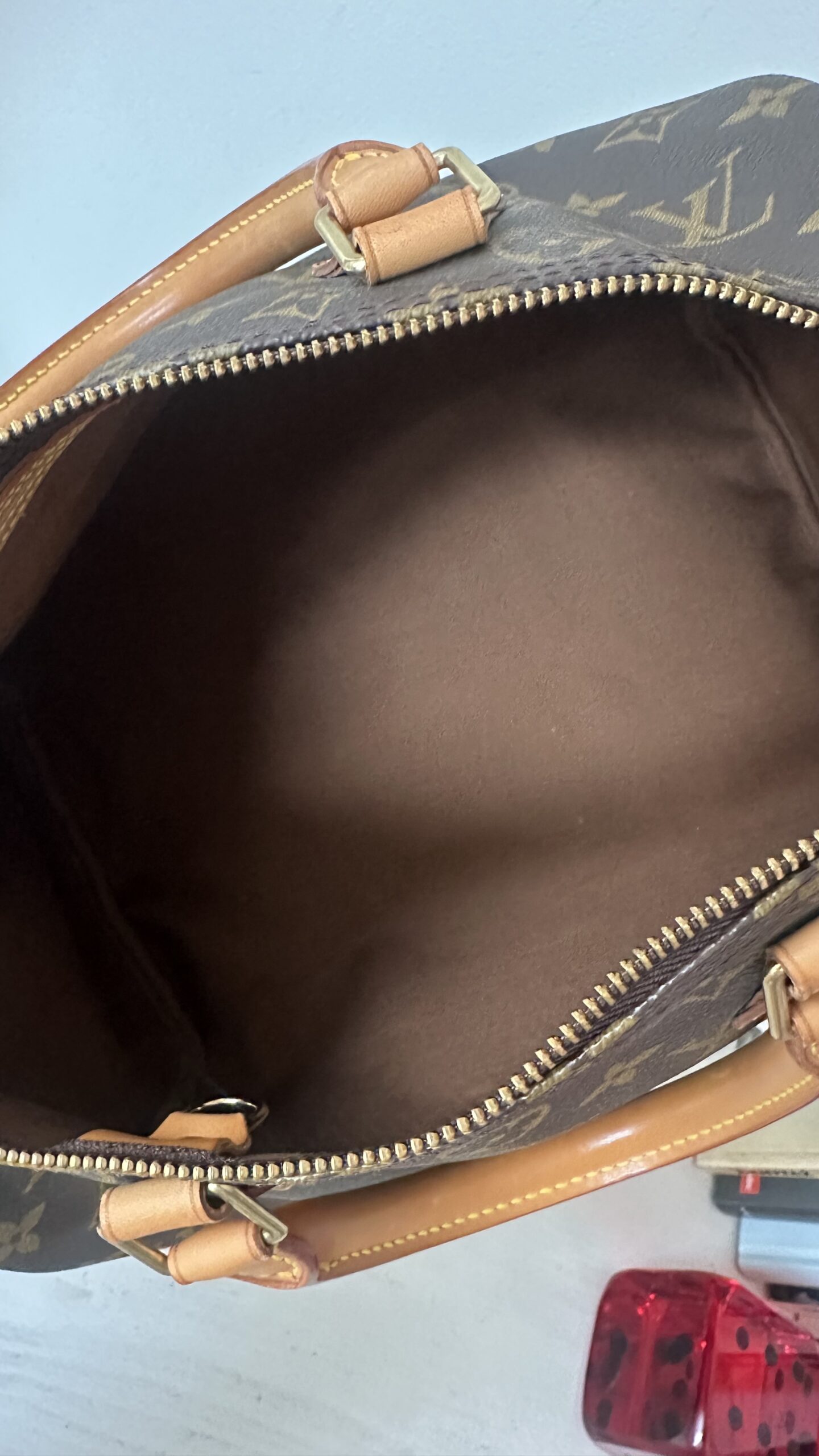 Louis Vuitton speedy 30 monogram vintage kuferek - obrazek 8