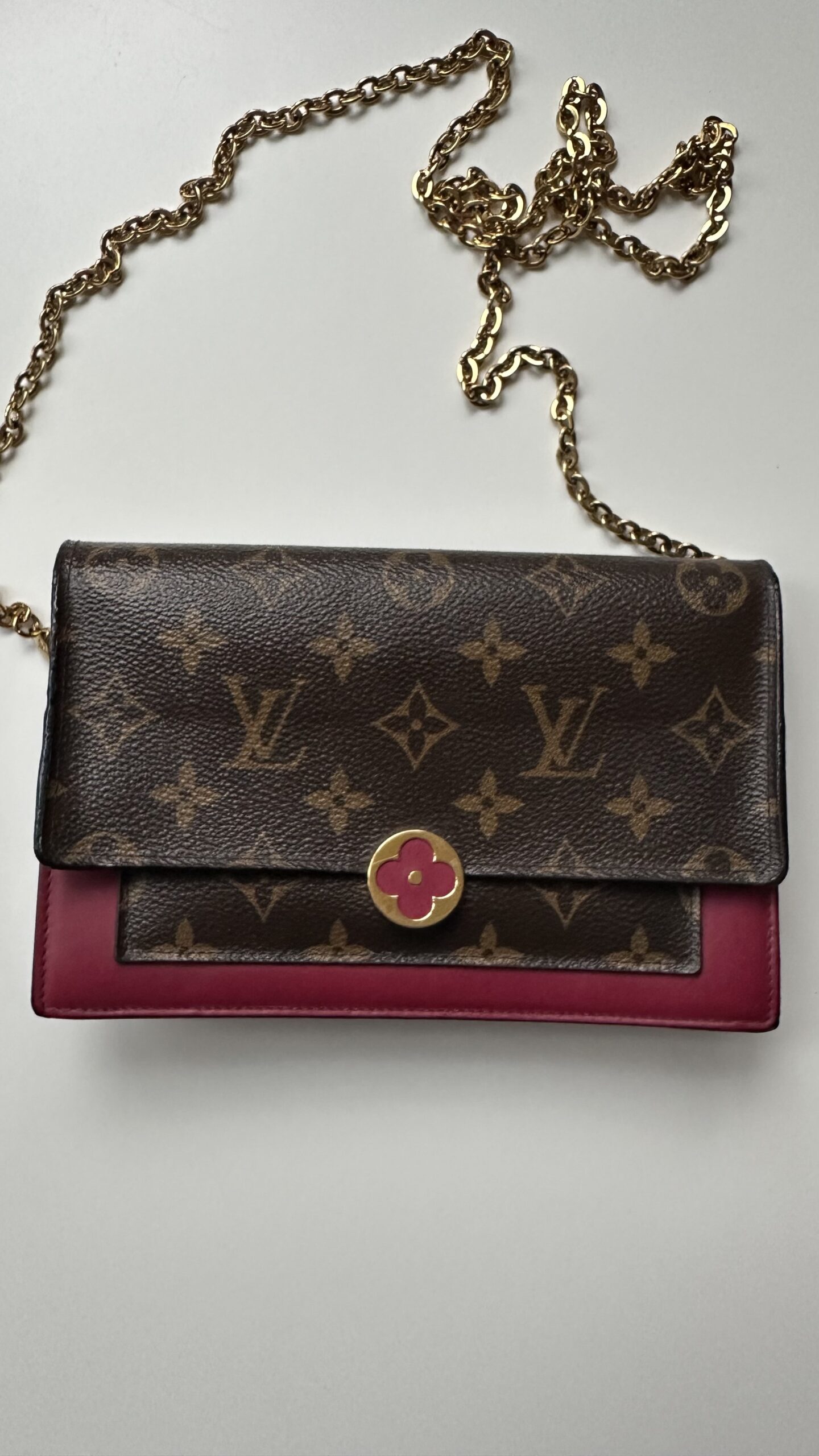 Louis Vuitton Florę Chain Wallet torebka na łańcuszku - obrazek 3
