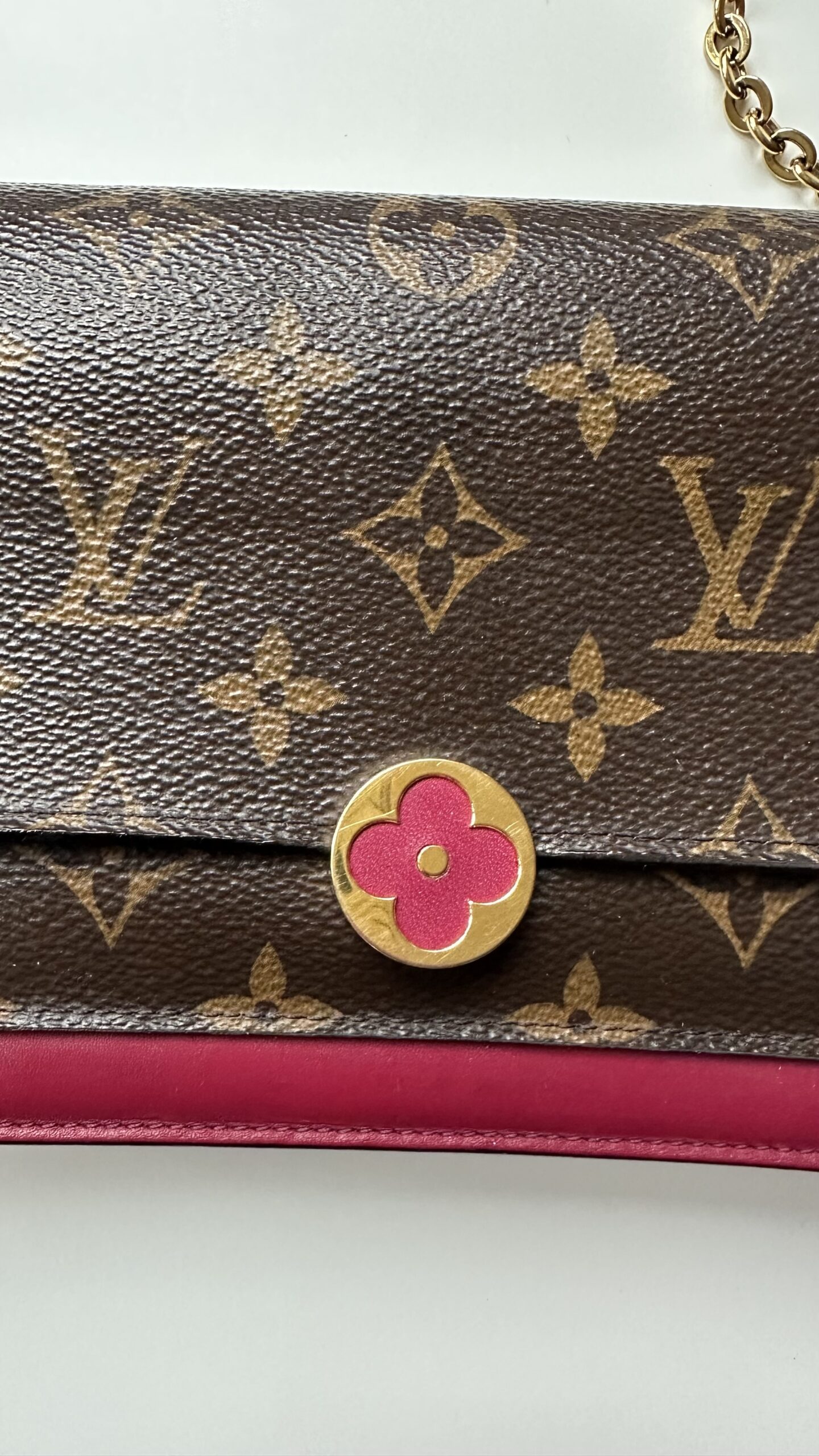 Louis Vuitton Florę Chain Wallet torebka na łańcuszku - obrazek 4