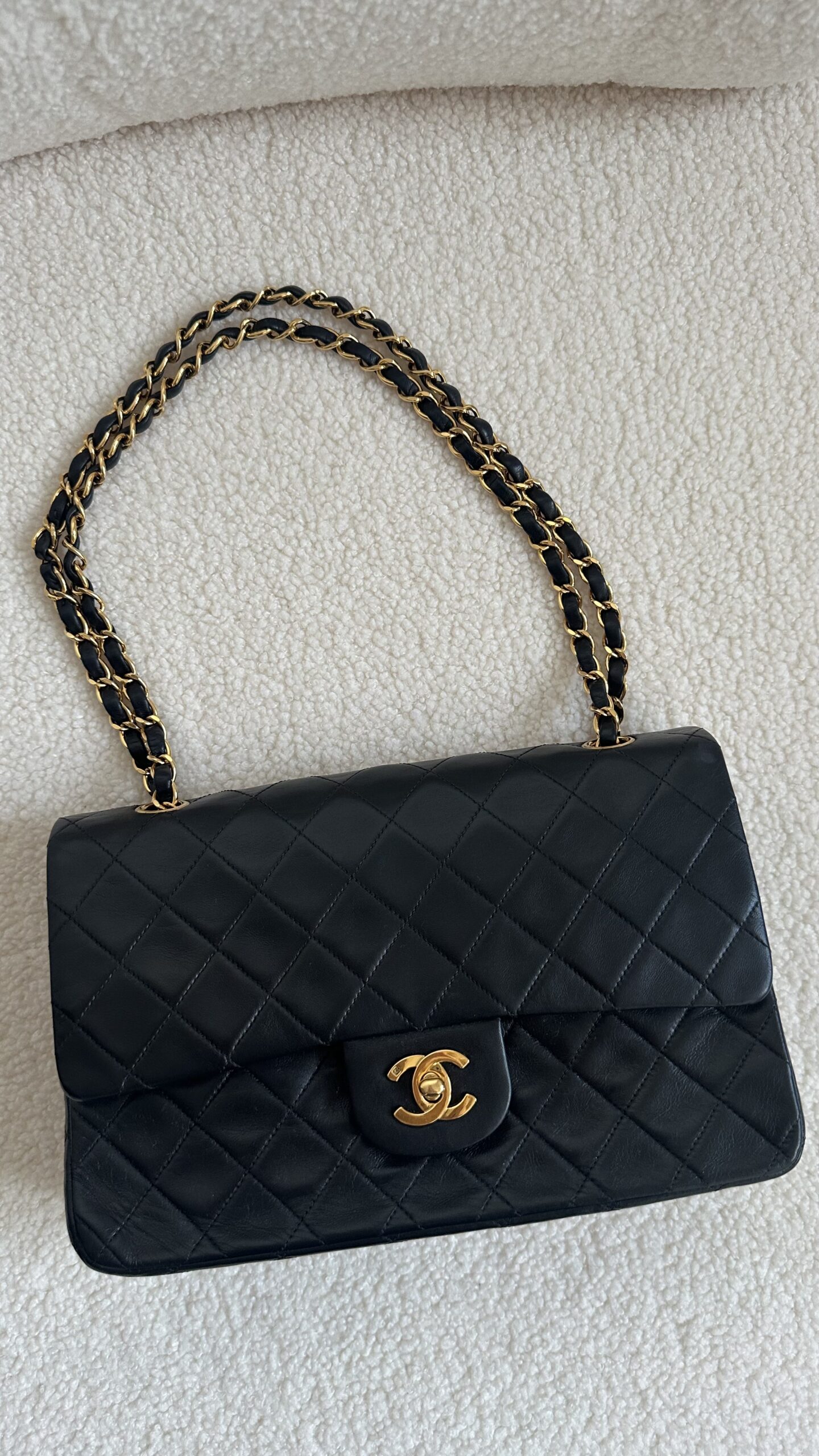 Chanel lambskin flap vintage torebka - obrazek 2