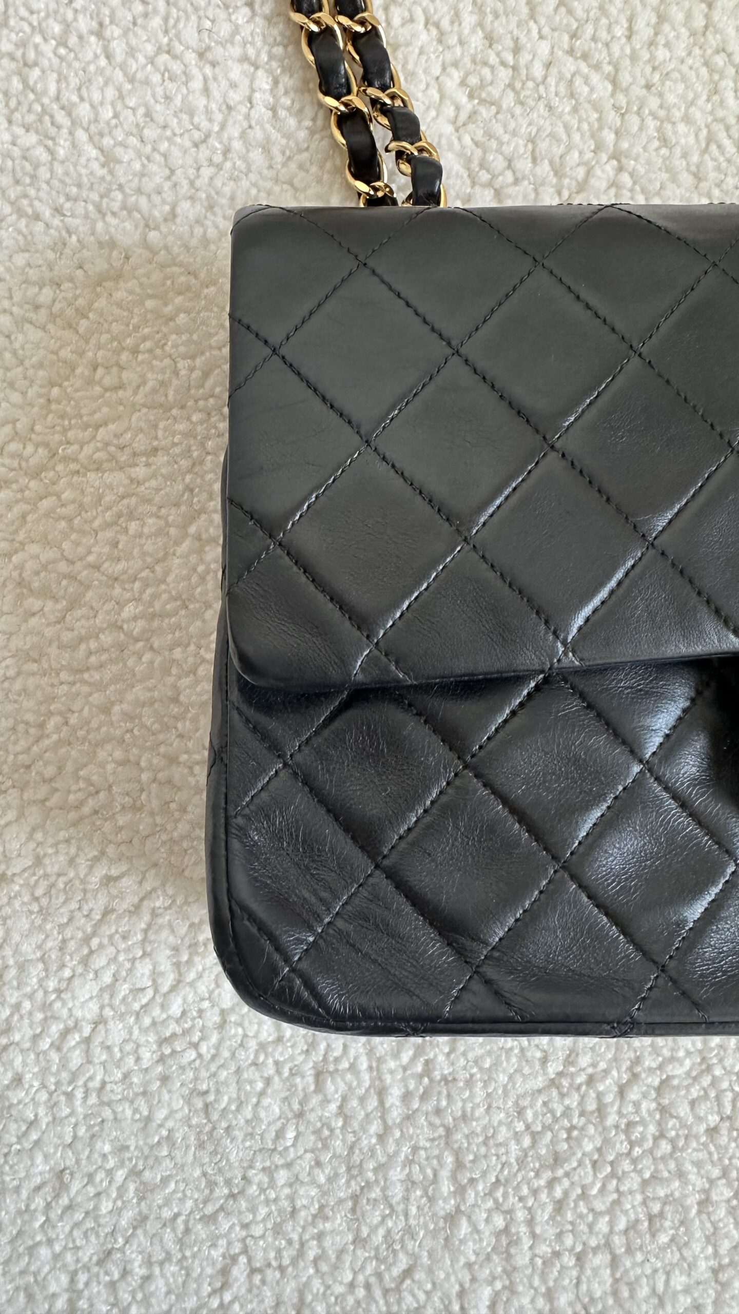 Chanel lambskin flap vintage torebka - obrazek 4