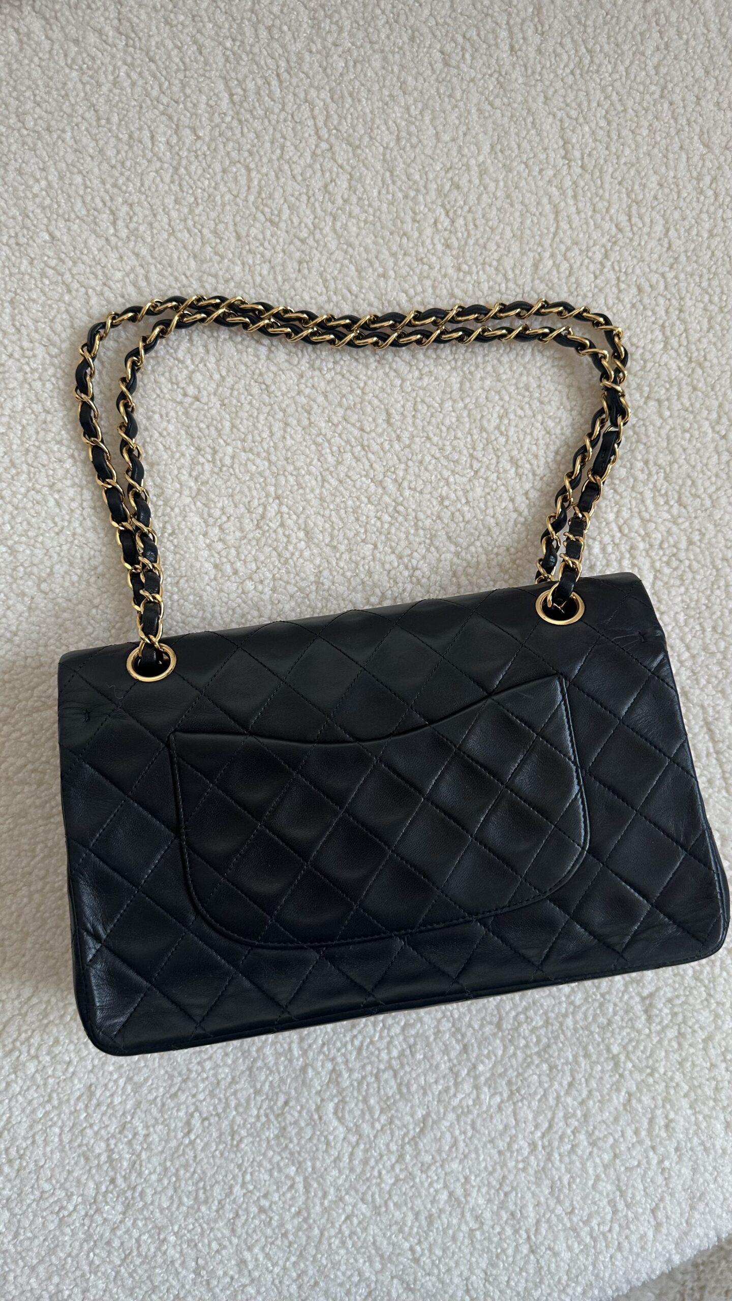 Chanel lambskin flap vintage torebka - obrazek 5