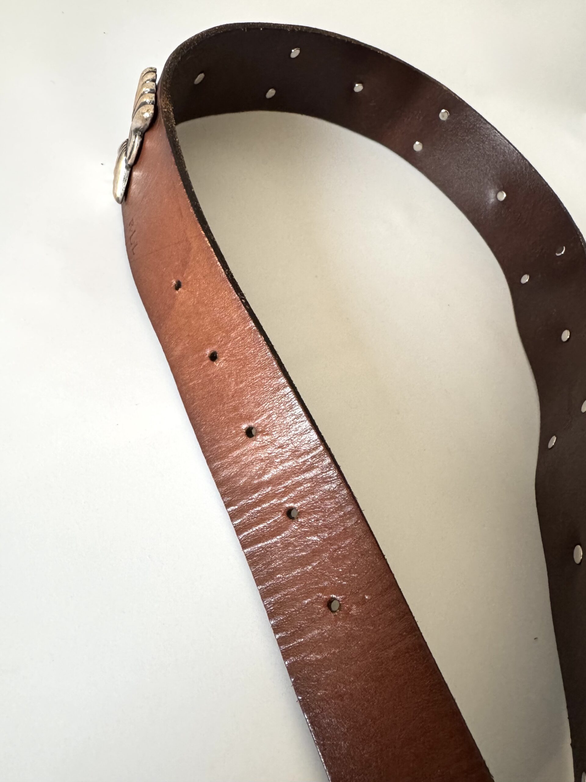 RALPH LAUREN Leather Concho Belt - pasek - obrazek 14