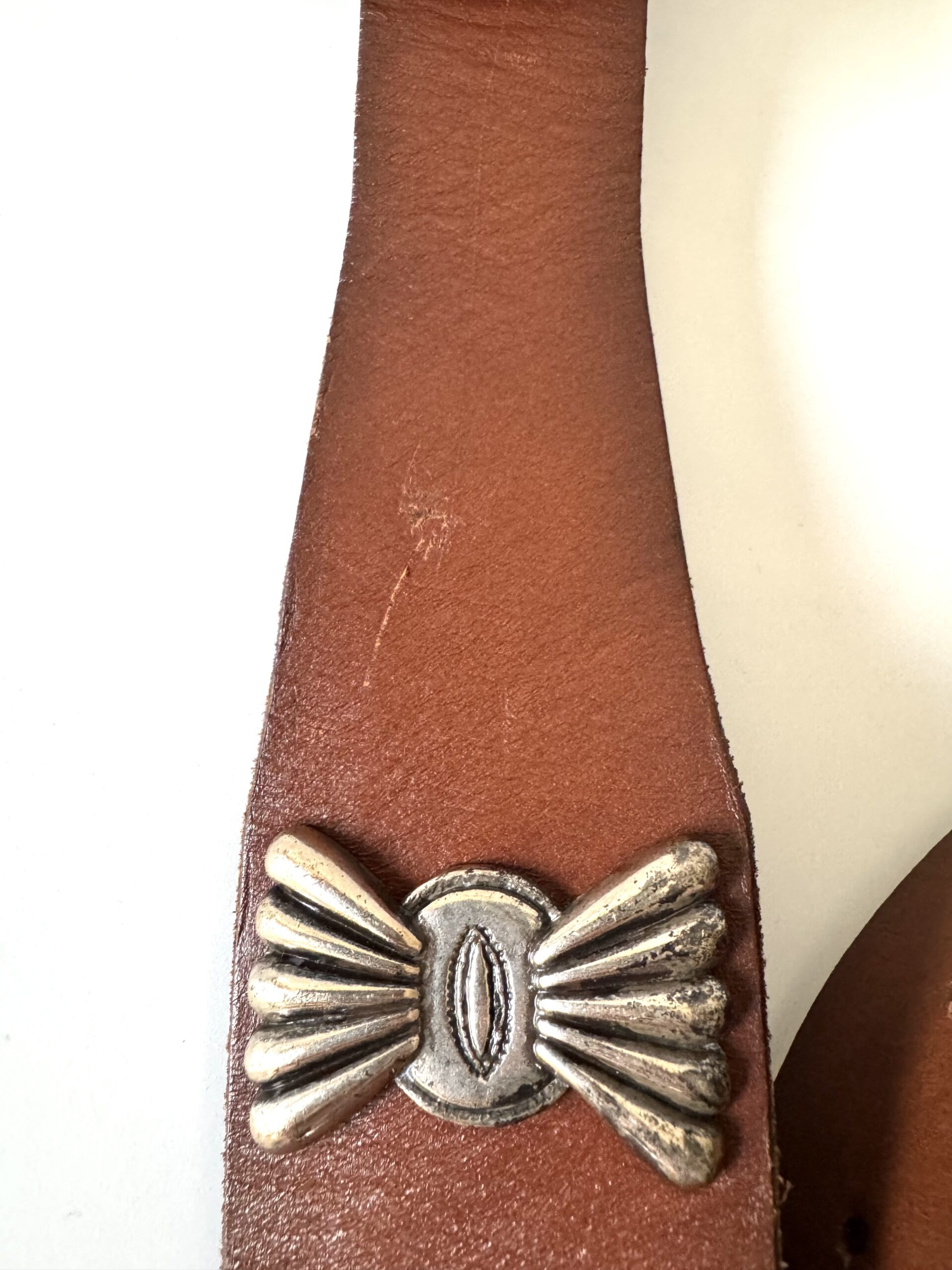 RALPH LAUREN Leather Concho Belt - pasek - obrazek 13