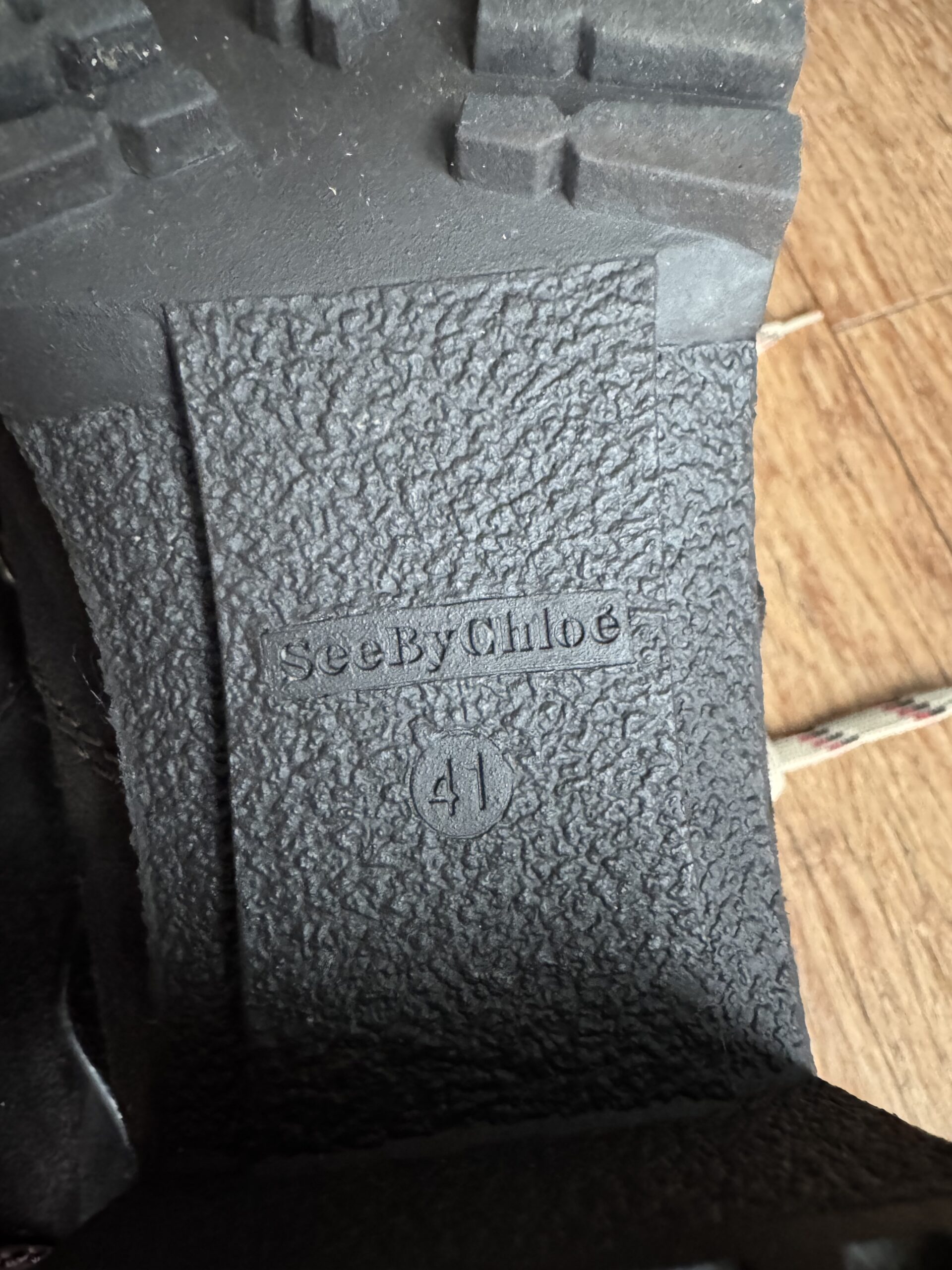 SEE BY CHLOÉ Eileen Shearling Ankle Heel Boots - botki 41 - obrazek 10