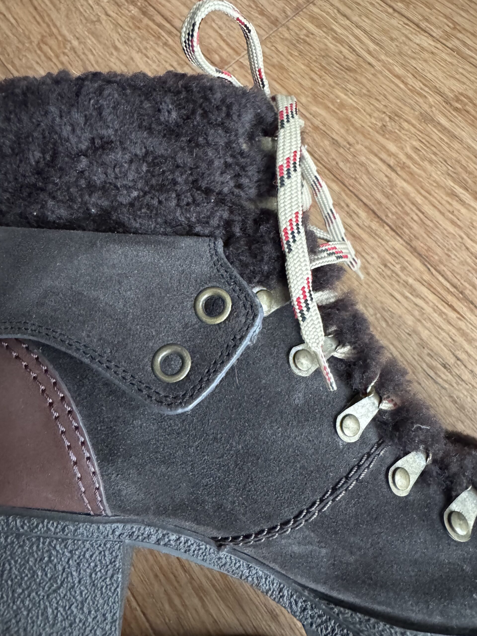 SEE BY CHLOÉ Eileen Shearling Ankle Heel Boots - botki 41 - obrazek 12