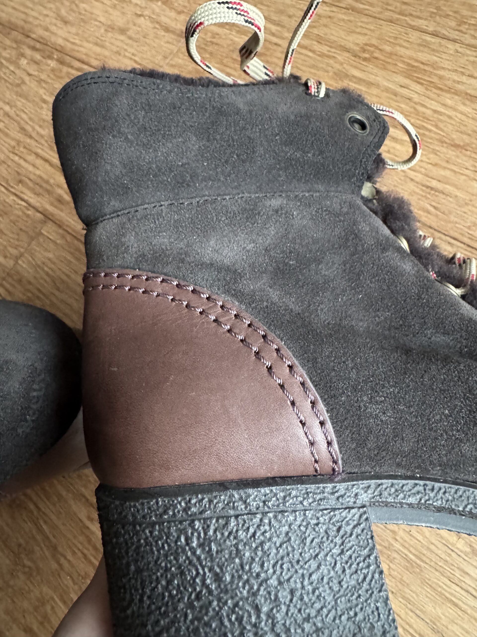 SEE BY CHLOÉ Eileen Shearling Ankle Heel Boots - botki 41 - obrazek 14