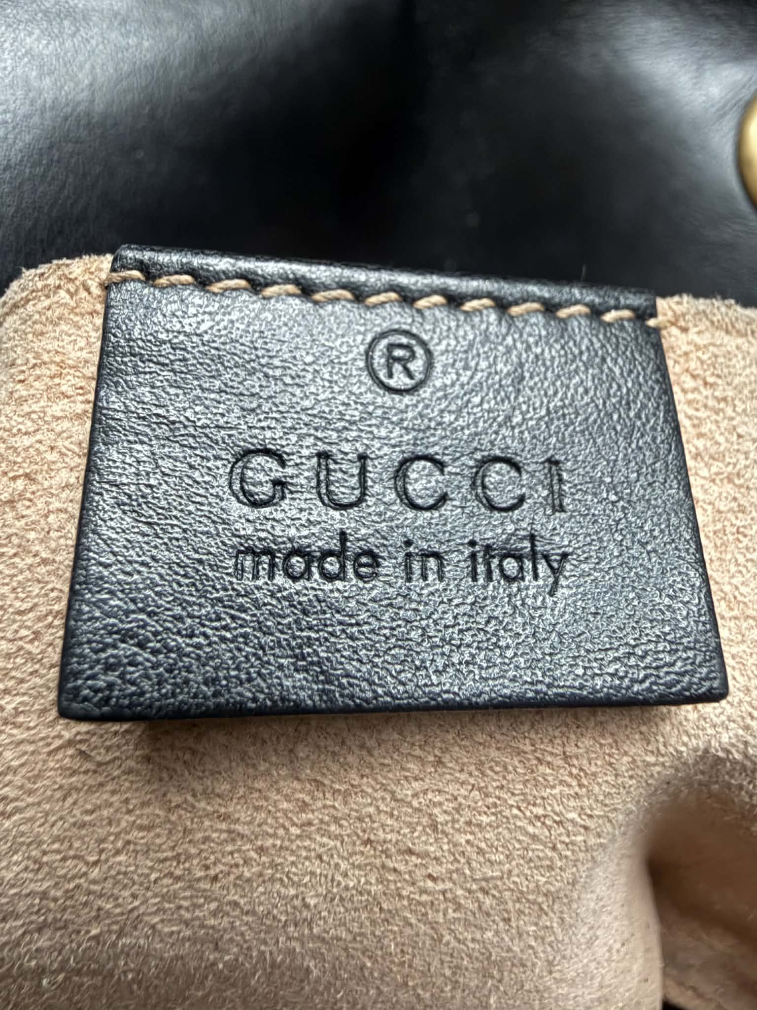 Gucii Marmont small mala czarna torebka klasyk - obrazek 6