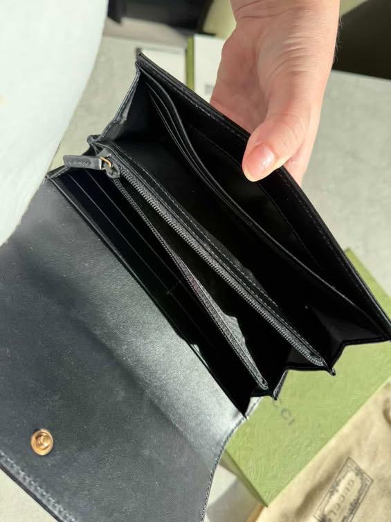 Gucci marmont czarny klasyczny nowy portfel - obrazek 5