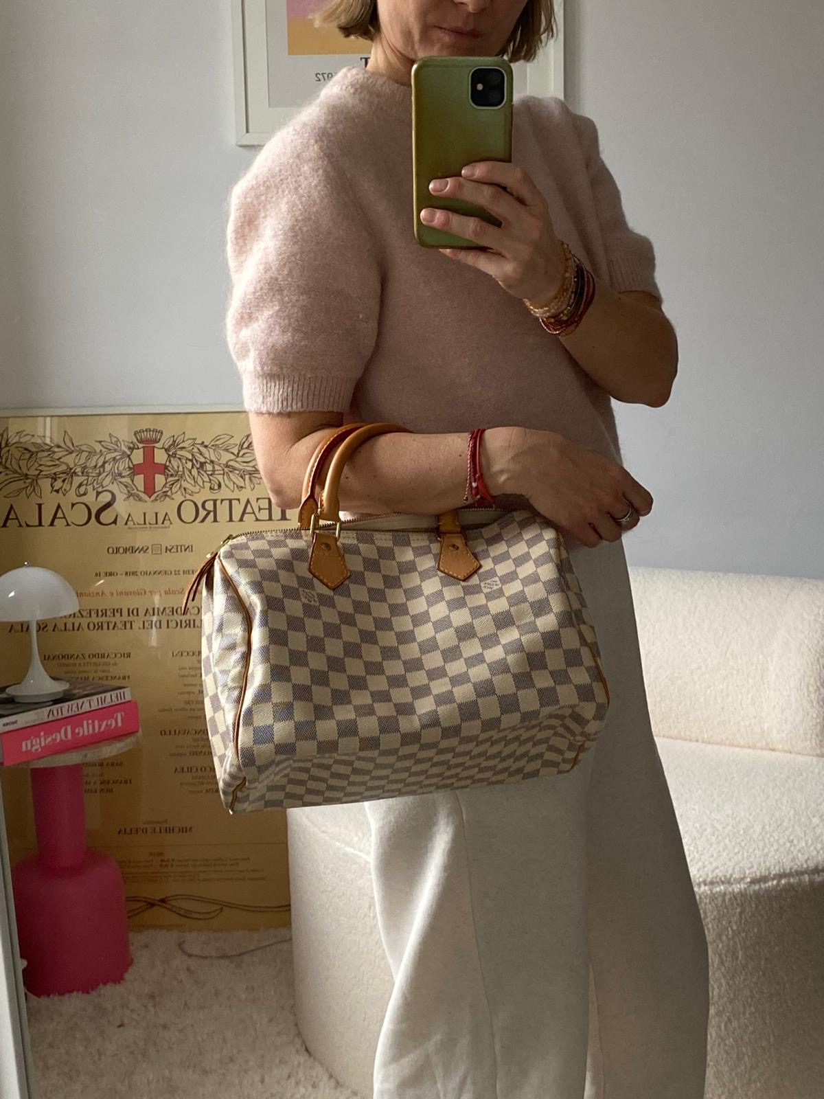 Louis Vuitton speedy 30 damier azur Kuferek - obrazek 9