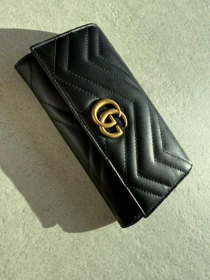 Gucci marmont czarny klasyczny nowy portfel - obrazek 2