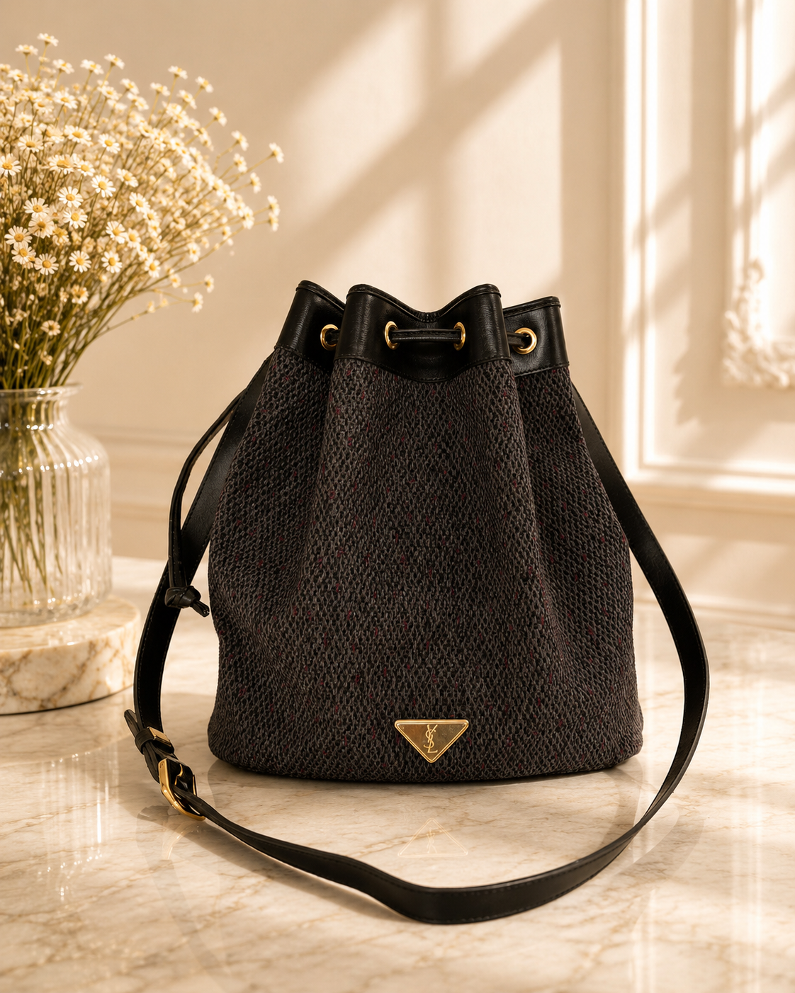 Yves Saint Laurent bucket worek vintage