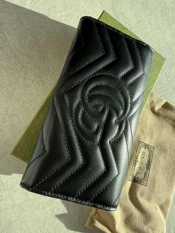 Gucci marmont czarny klasyczny nowy portfel - obrazek 4