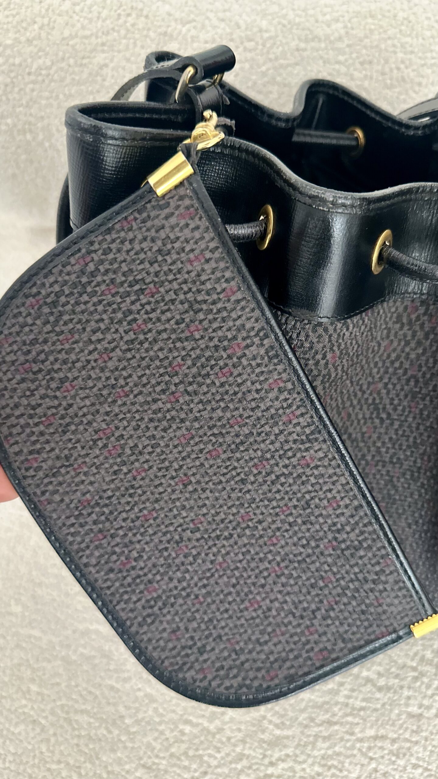 Yves Saint Laurent bucket worek vintage - obrazek 4