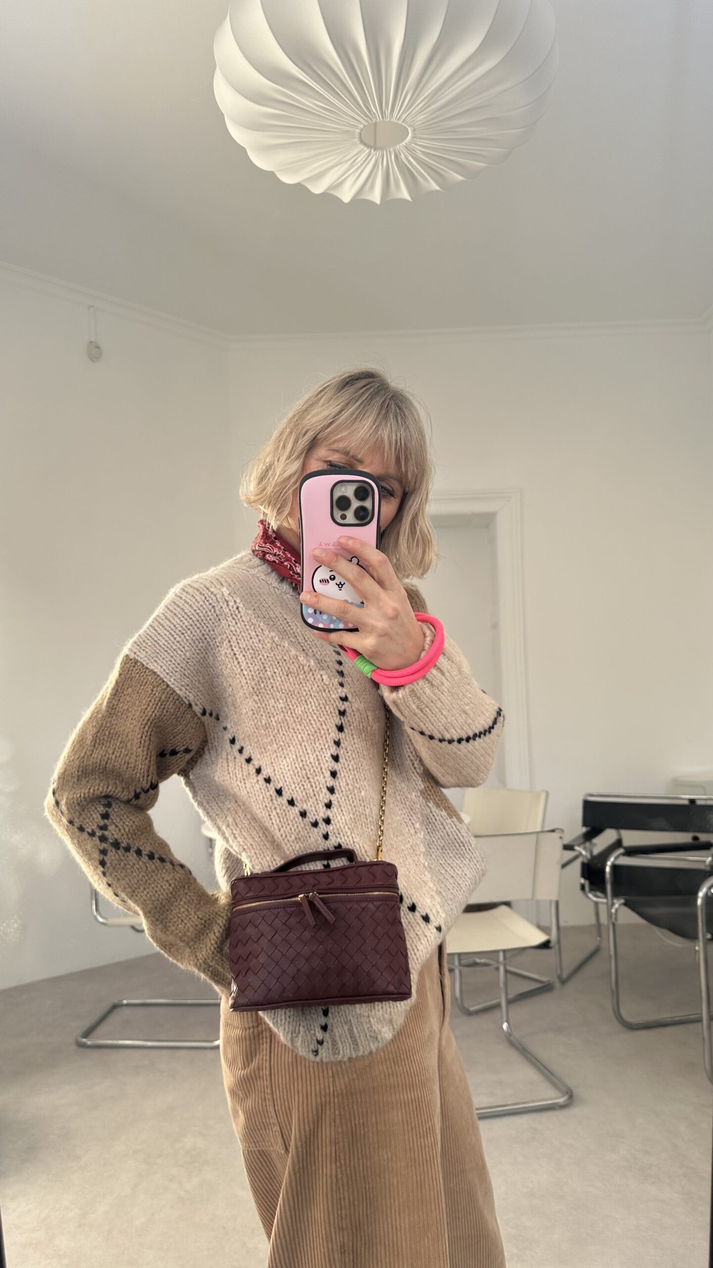 Bottega Veneta Soft Vanity bordowy kuferek - obrazek 6