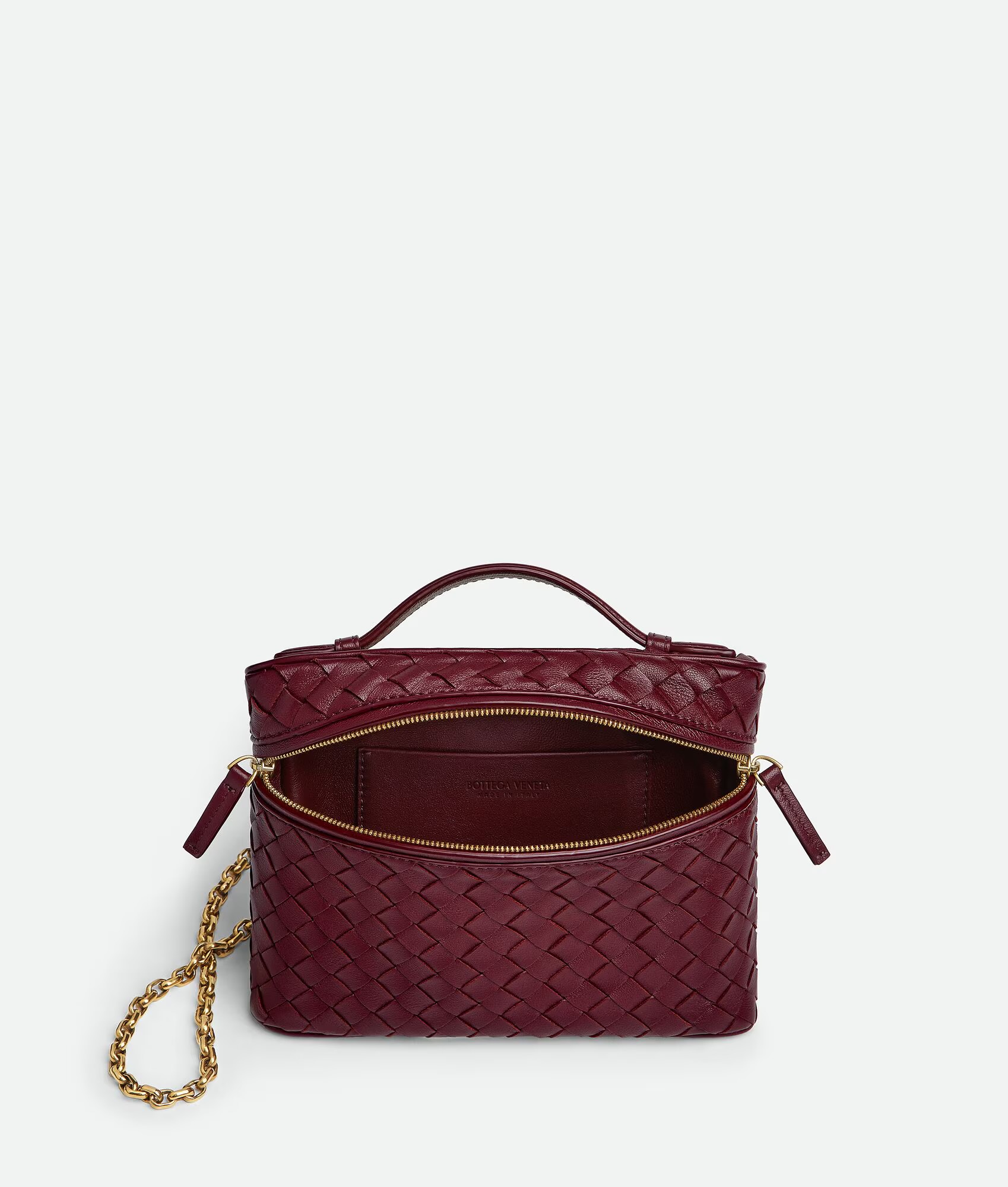 Bottega Veneta Soft Vanity bordowy kuferek - obrazek 8