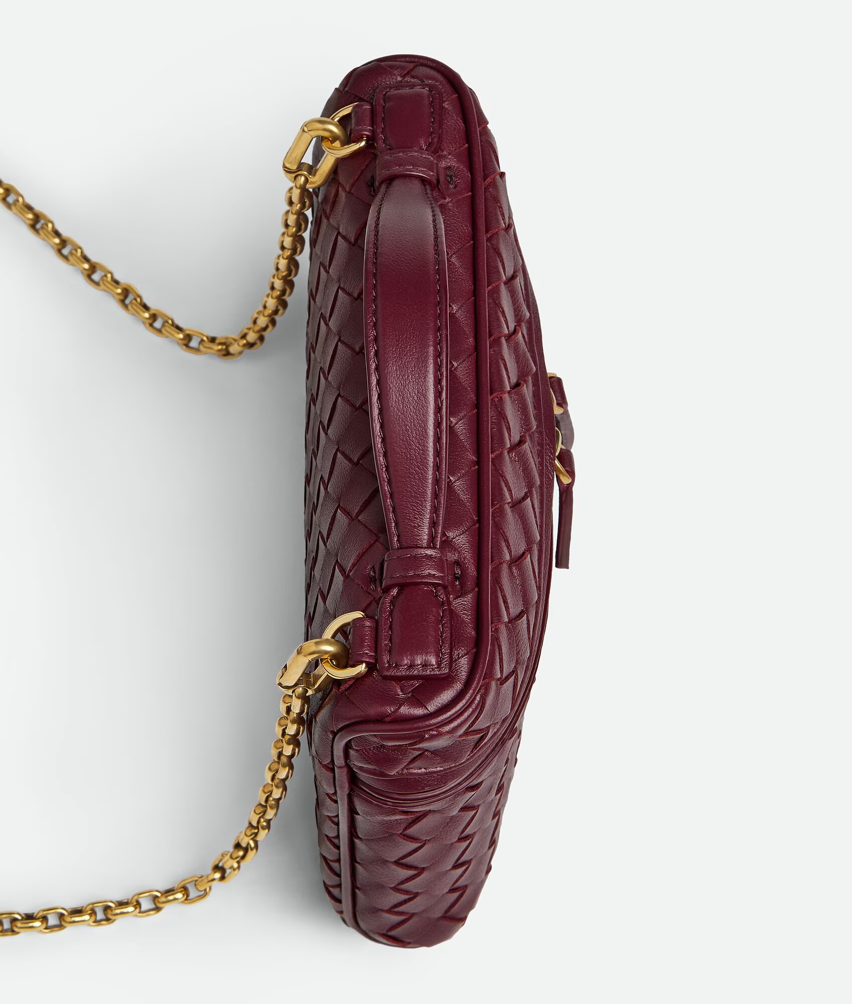 Bottega Veneta Soft Vanity bordowy kuferek - obrazek 10