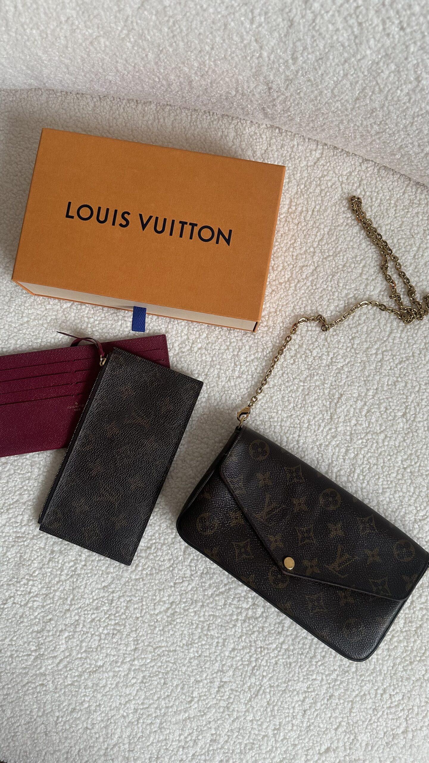 Louis Vuitton Felicie monogram pochette torebka na łańcuszku