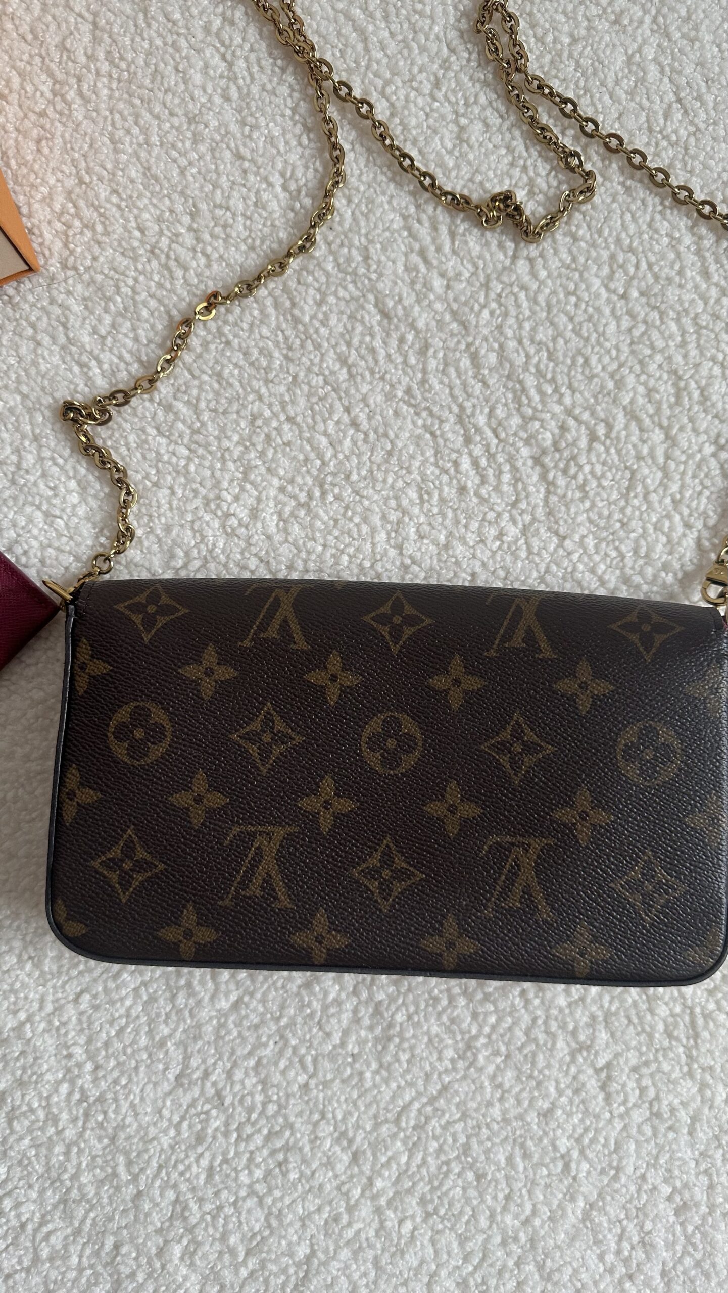 Louis Vuitton Felicie monogram pochette torebka na łańcuszku - obrazek 6