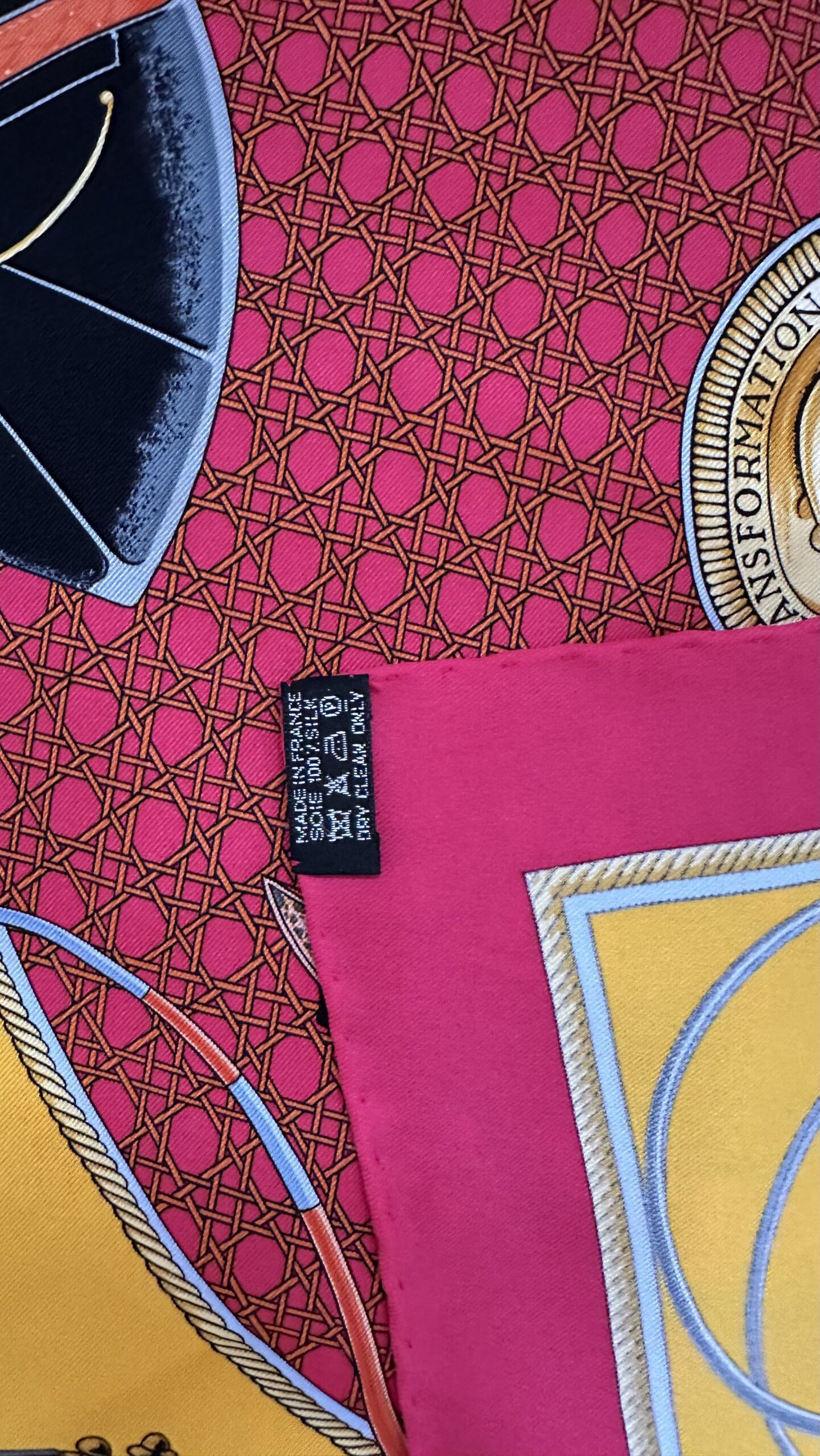 Hermes apaszka jedwabna chusta - obrazek 4