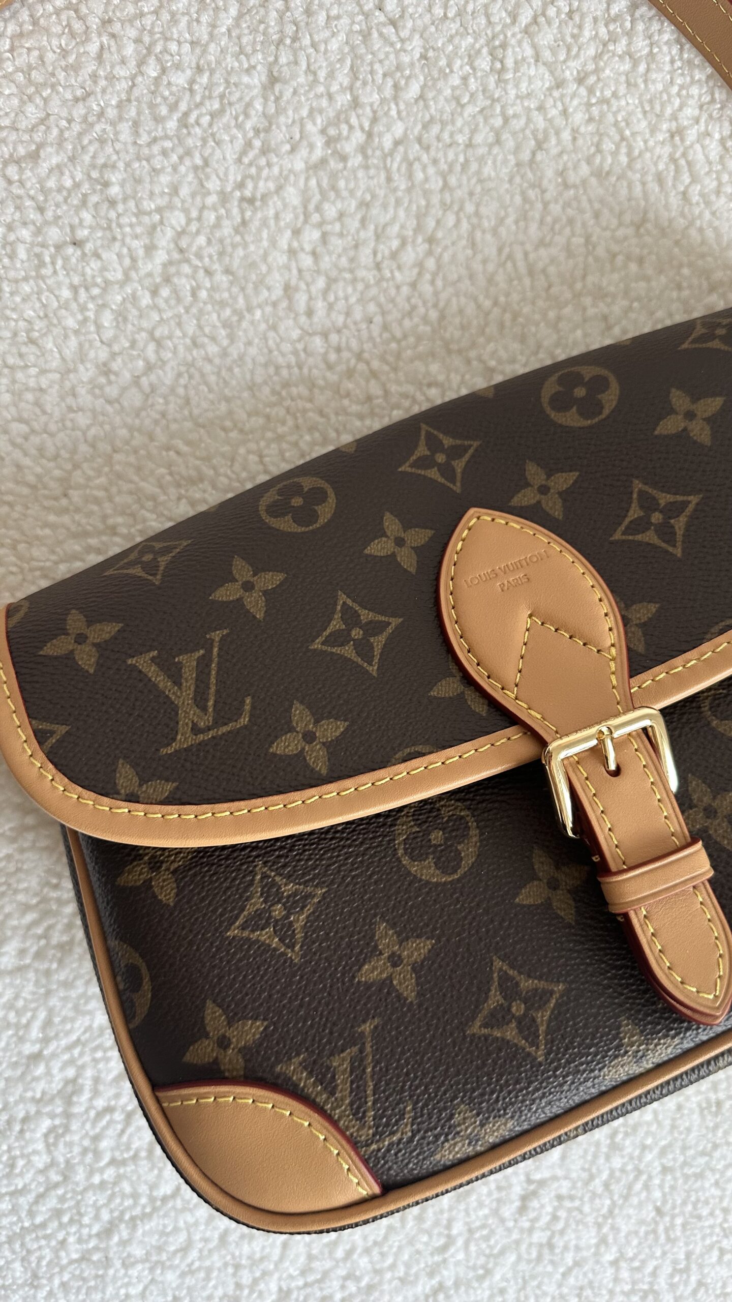 Louis Vuitton monogram diane nową kopertową torebka z paskiem - obrazek 5