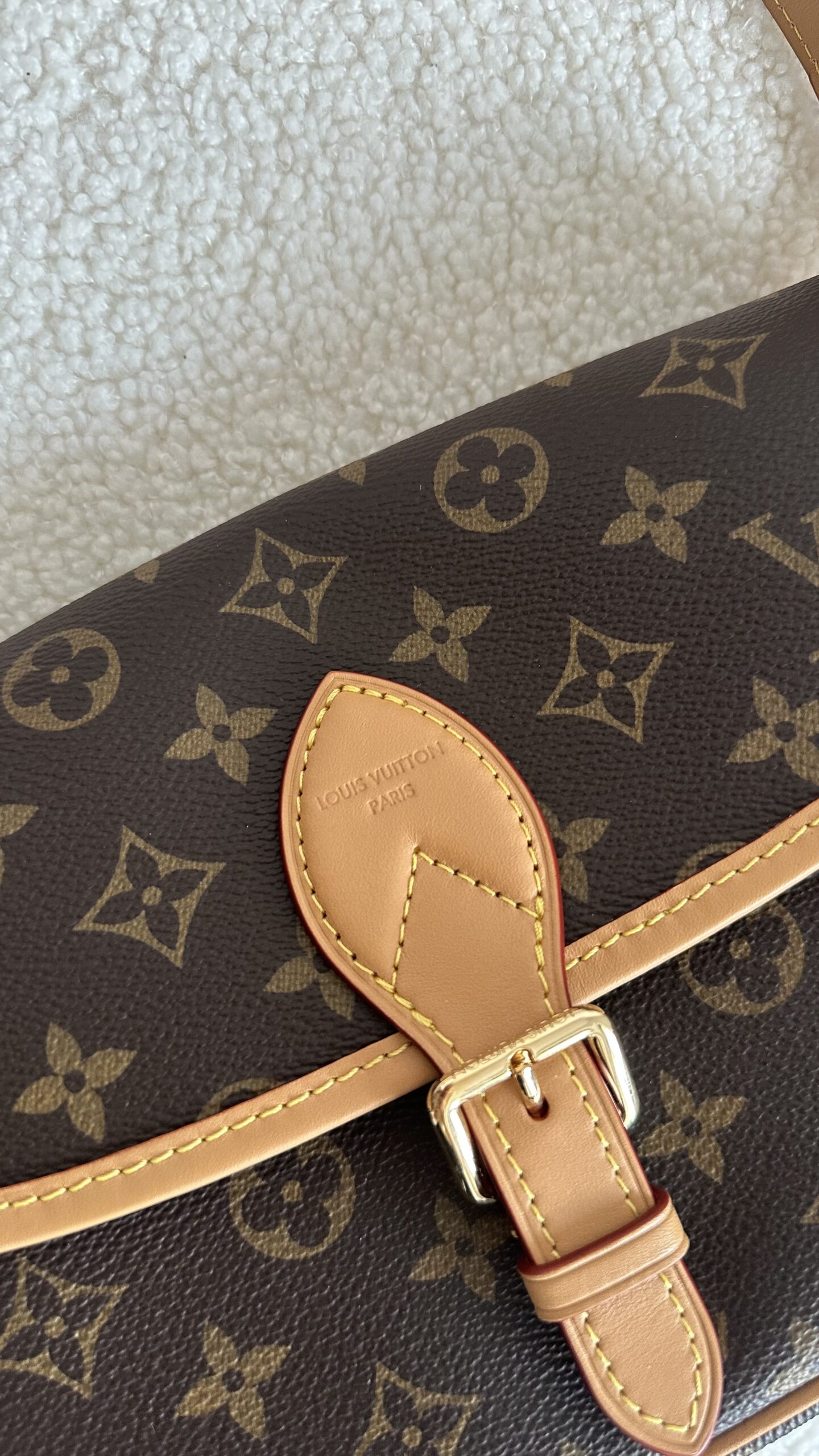 Louis Vuitton monogram diane nową kopertową torebka z paskiem - obrazek 6