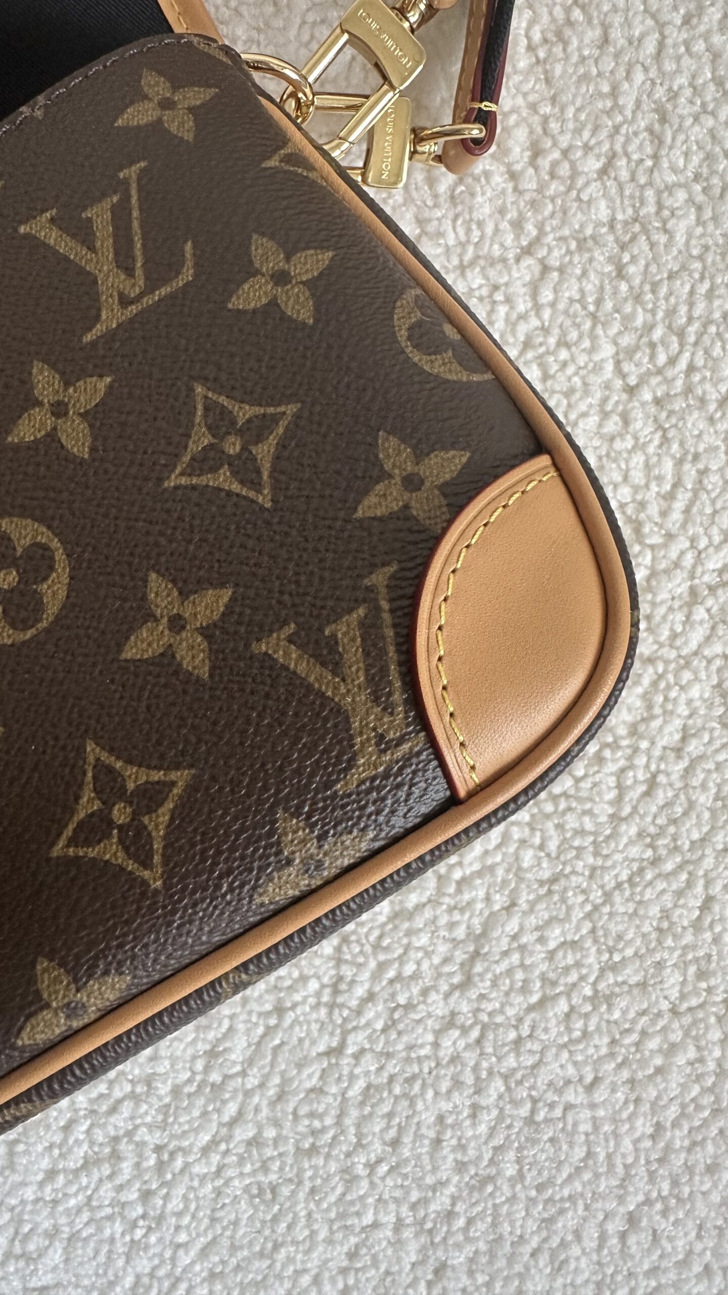 Louis Vuitton monogram diane nową kopertową torebka z paskiem - obrazek 8