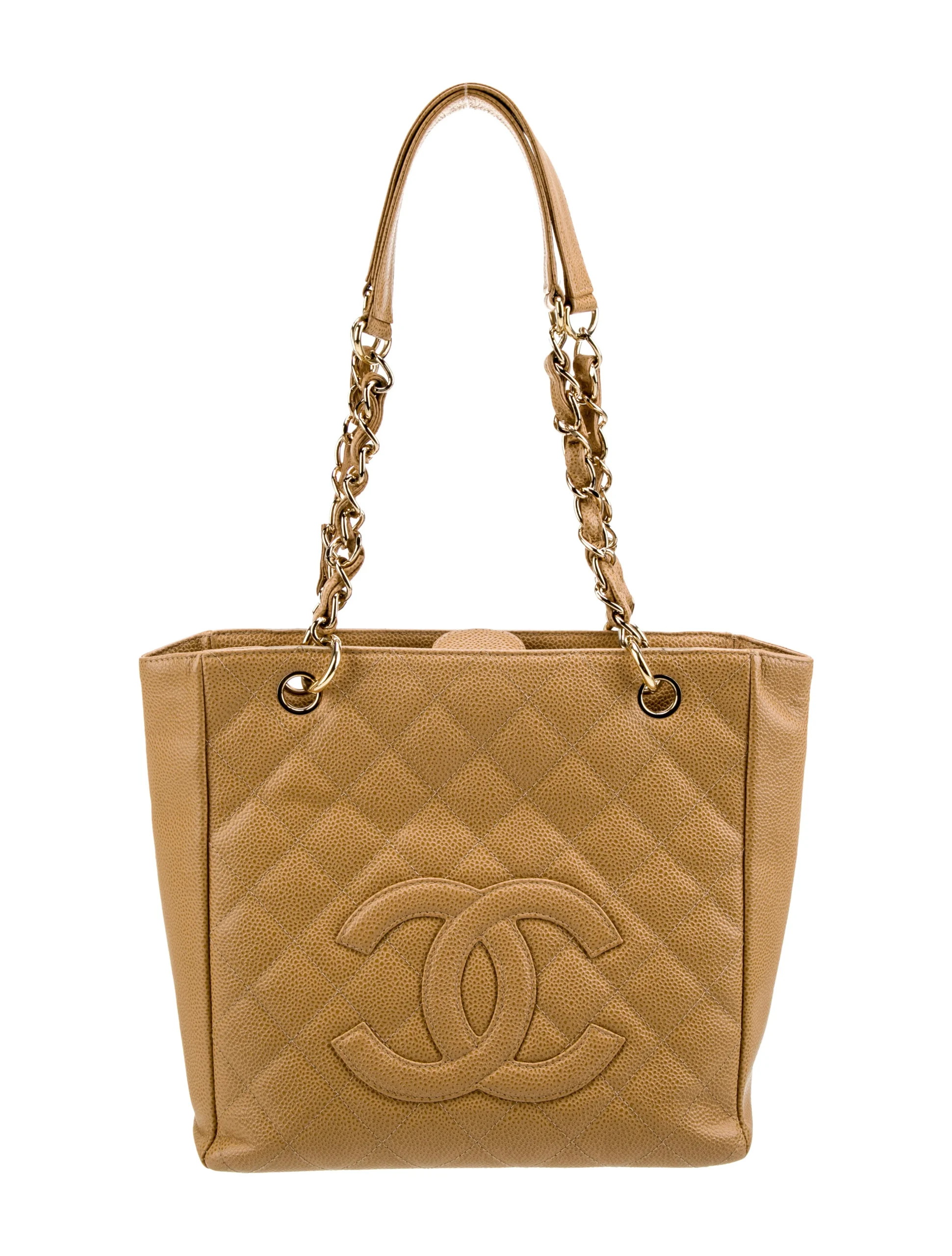 Chanel bezowa caviar torebka