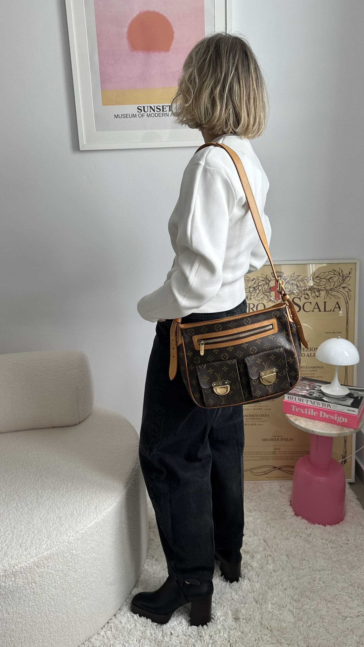 Louis Vuitton Hudson monogram vintage torebka - obrazek 8