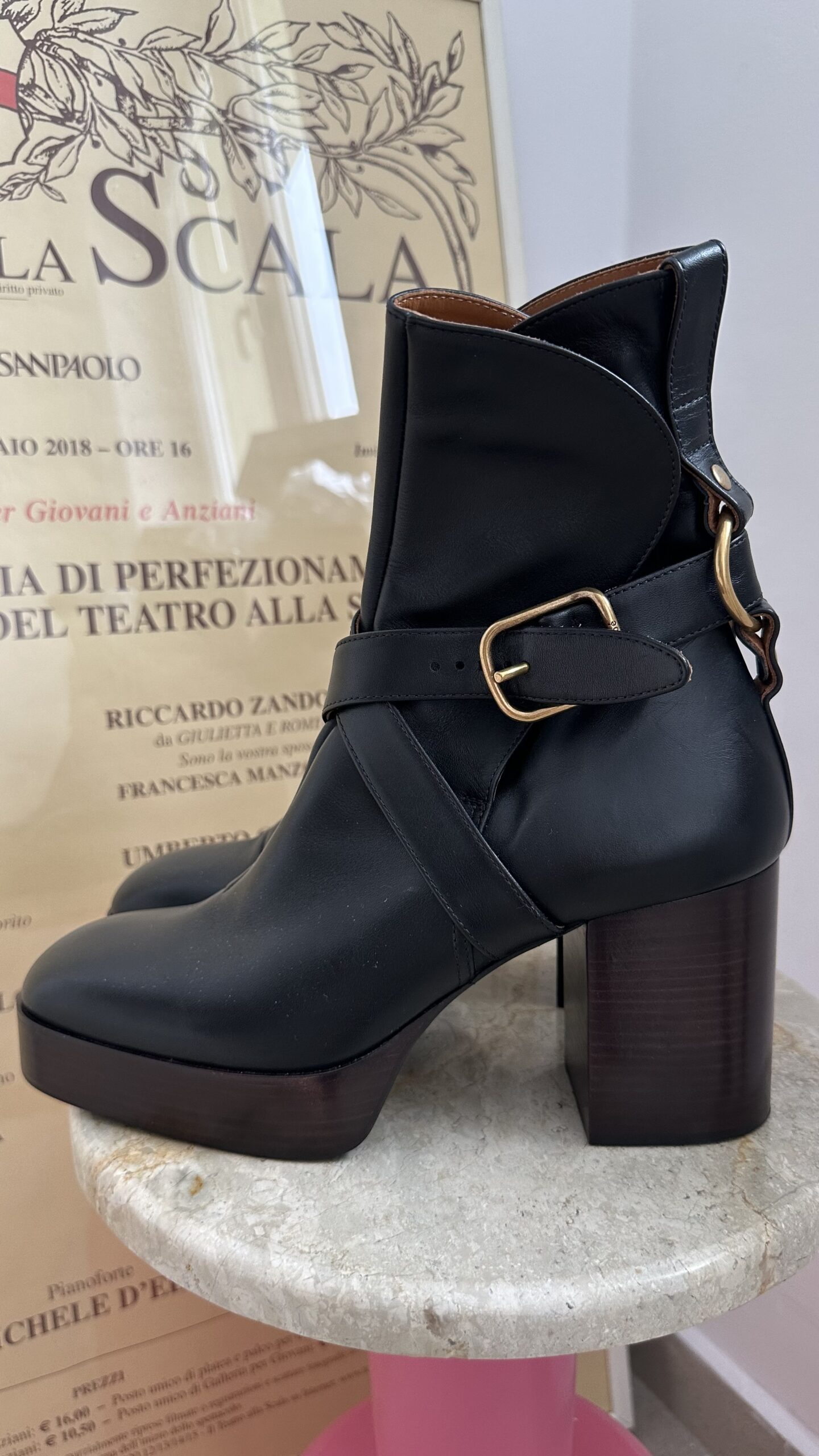 Chloe botki w stylu boho 40 czarne - obrazek 2