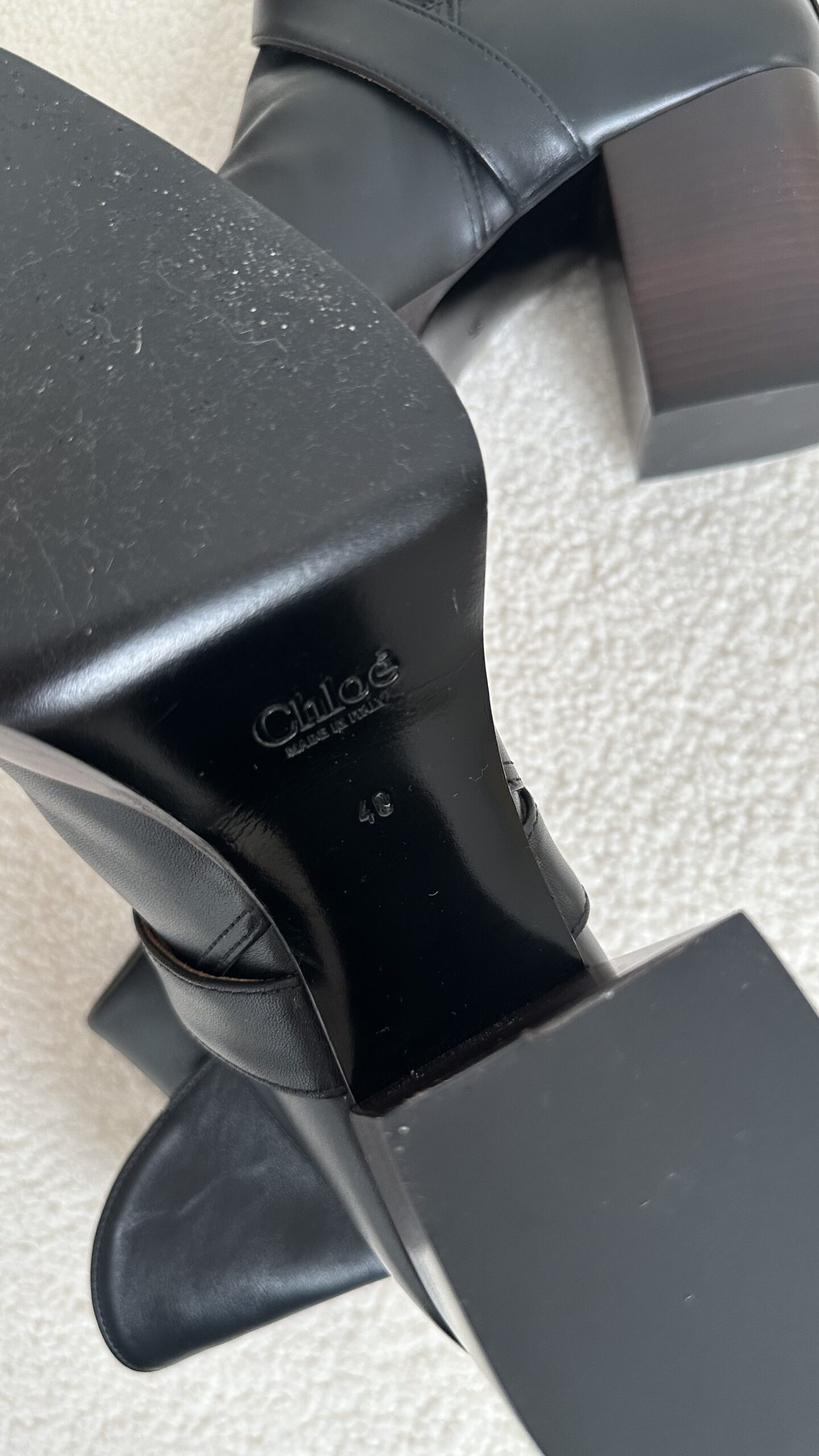 Chloe botki w stylu boho 40 czarne - obrazek 5