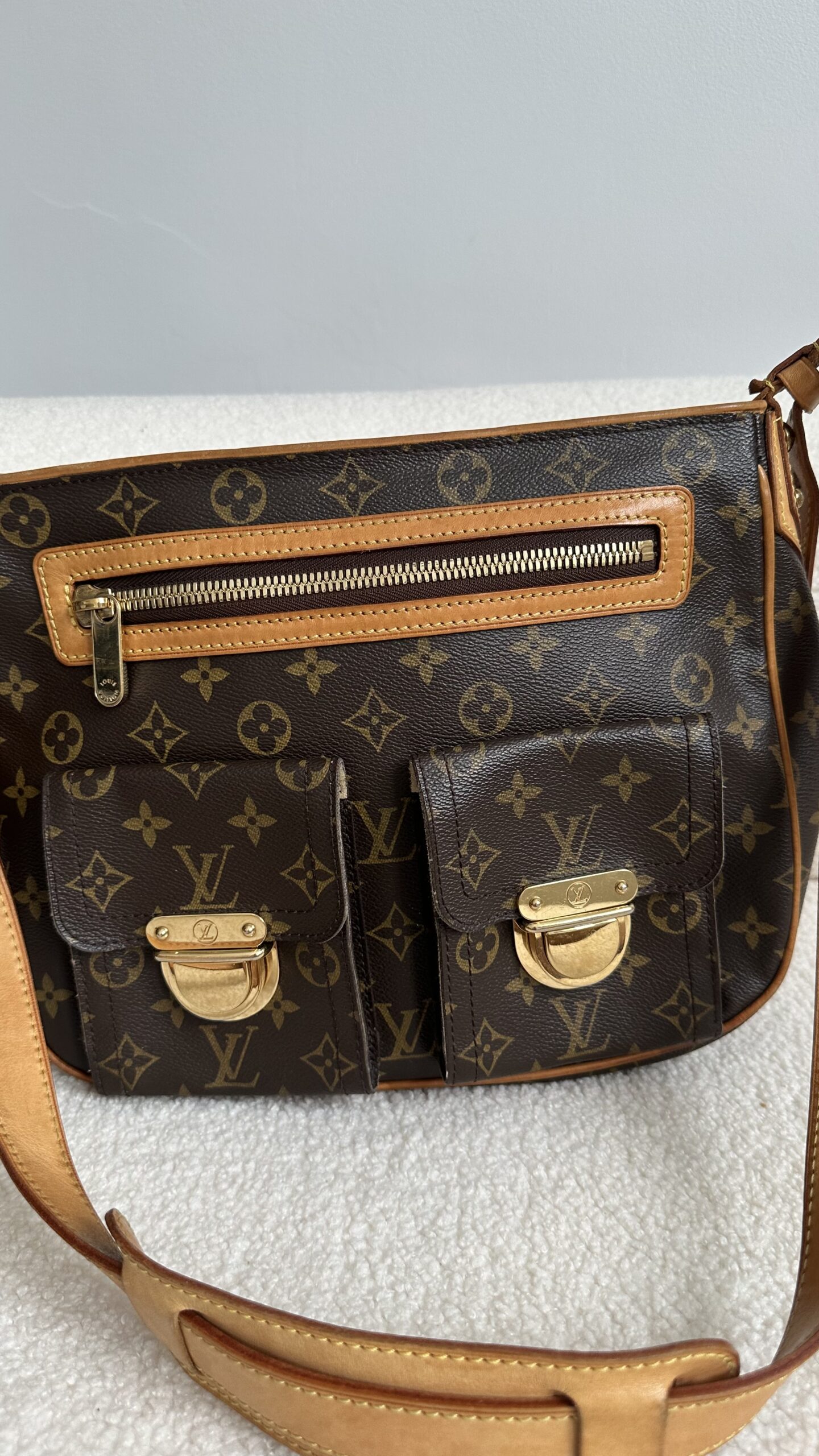 Louis Vuitton Hudson monogram vintage torebka - obrazek 2